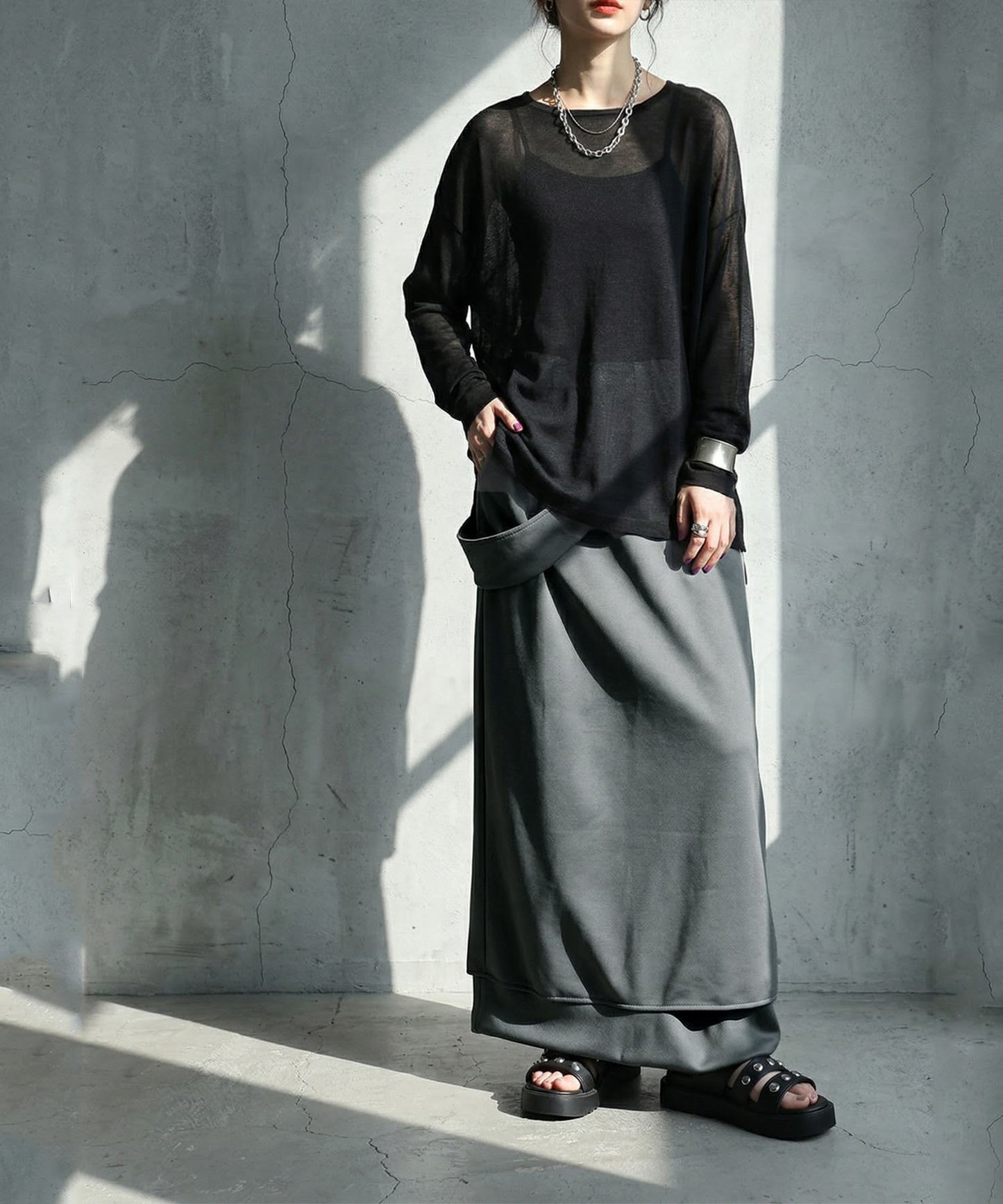 KYO I-Line Ribbed Skirt Ladies
