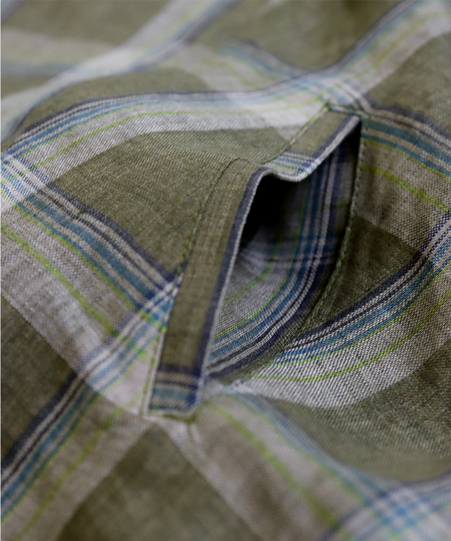 KYO Ladies Linen Checked Jacket