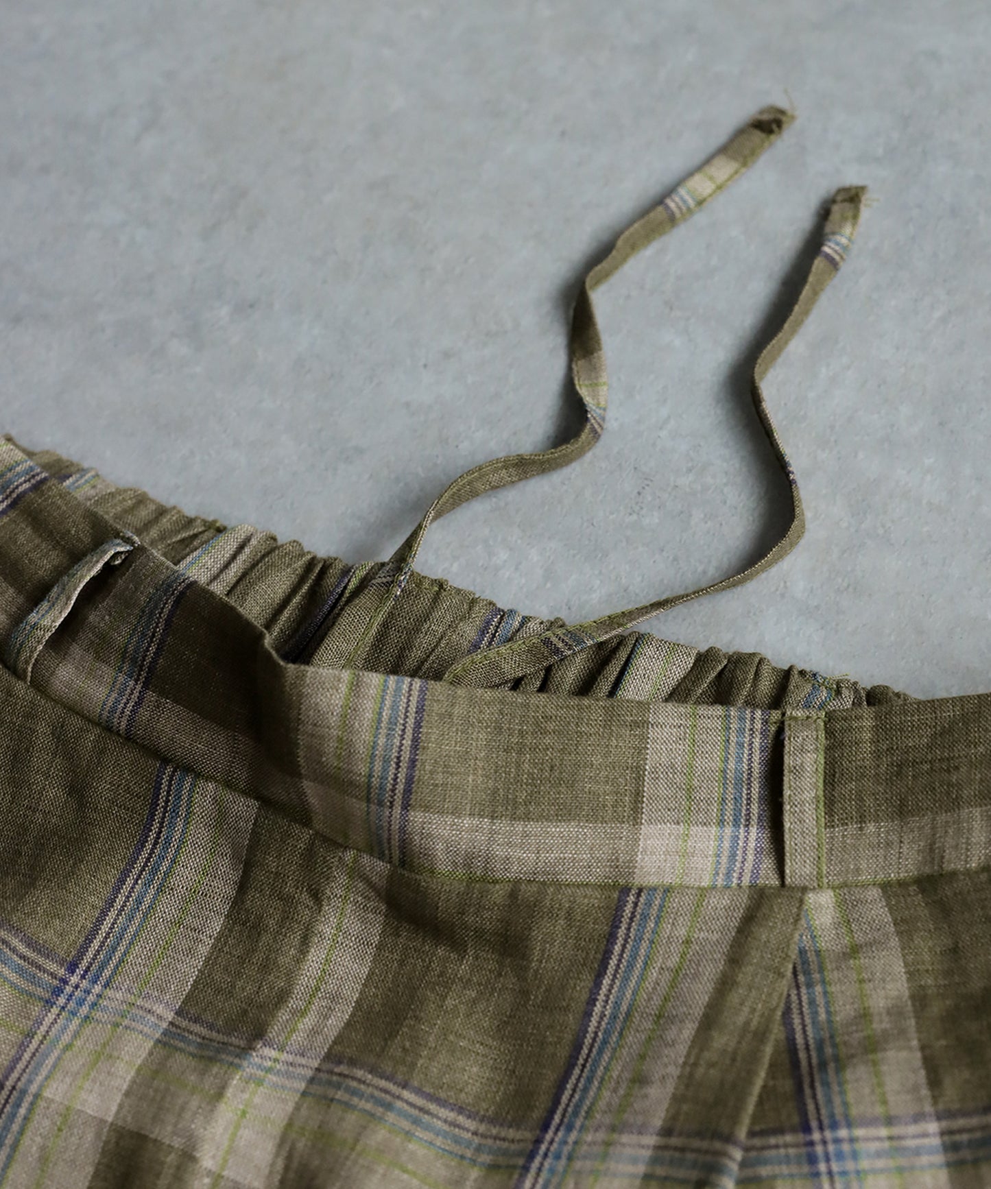 KYO Ladies Linen Checked Pants