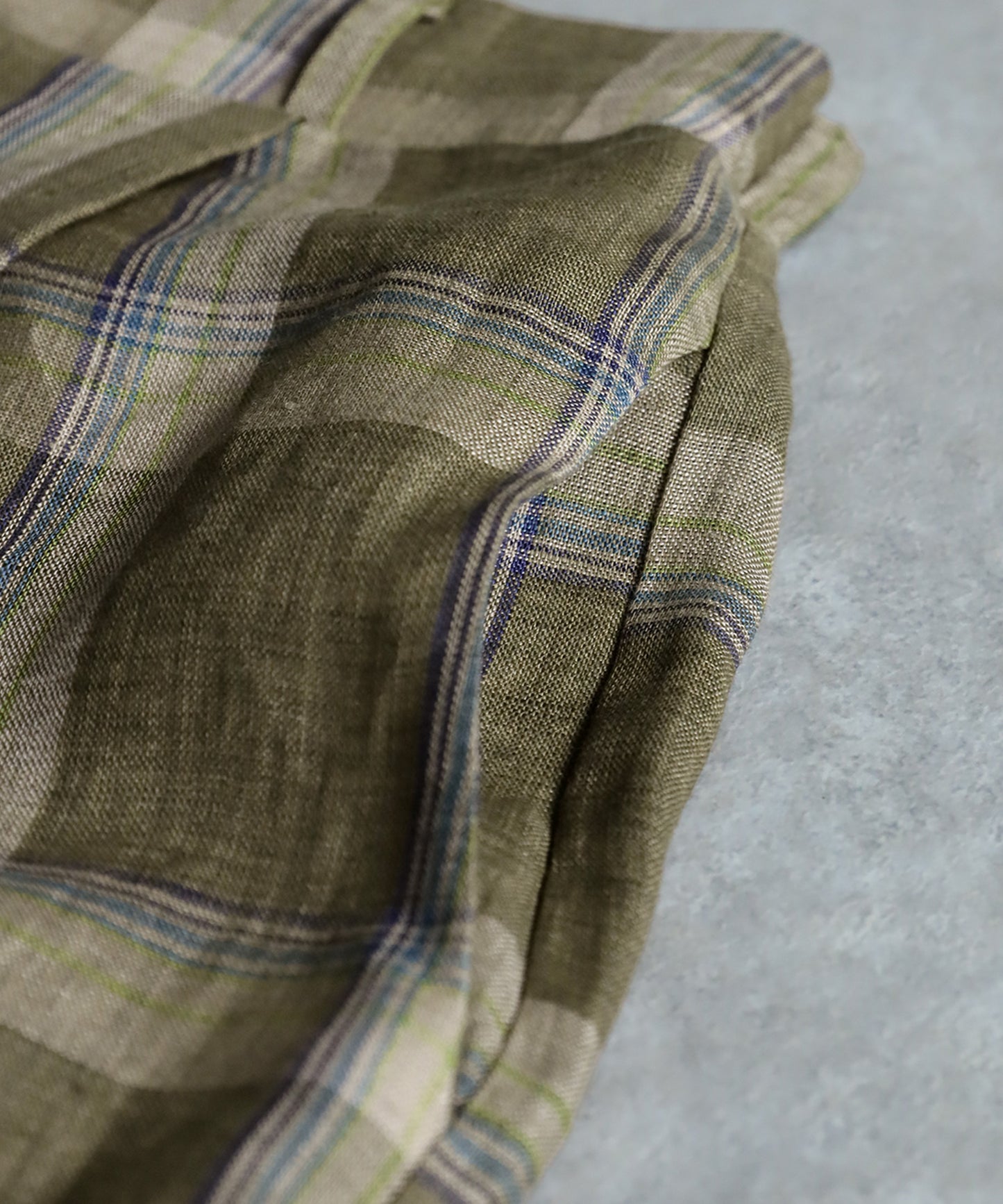 KYO Ladies Linen Checked Pants