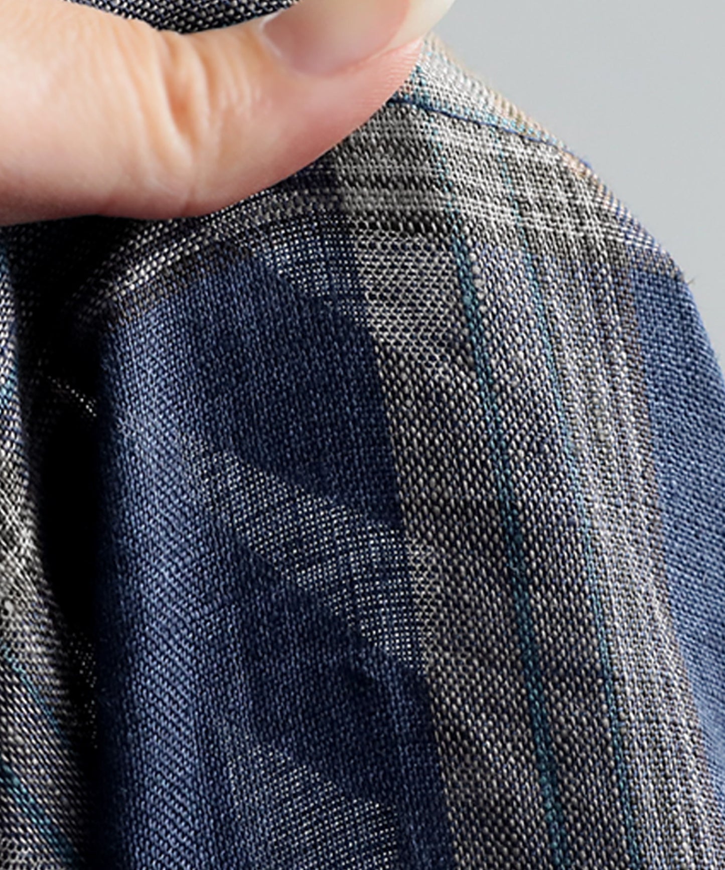 KYO Ladies Linen Checked Pants