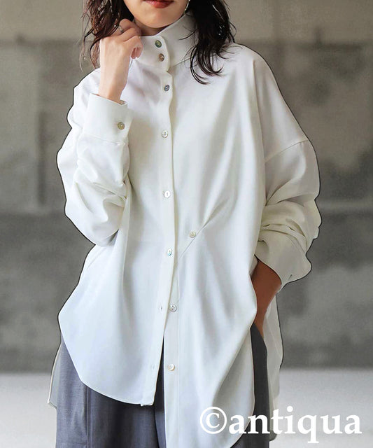 KYO Asymmetric Stand-Collar Shirt Ladies