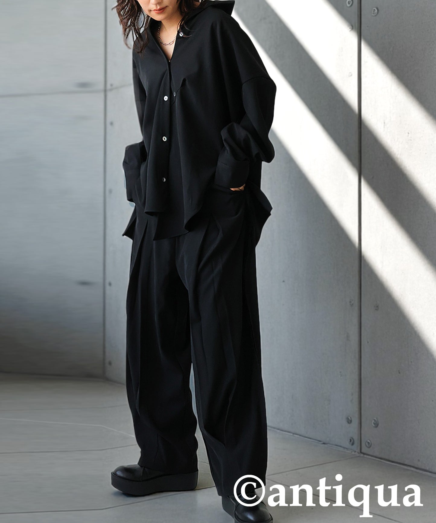 KYO Asymmetric Stand-Collar Shirt Ladies