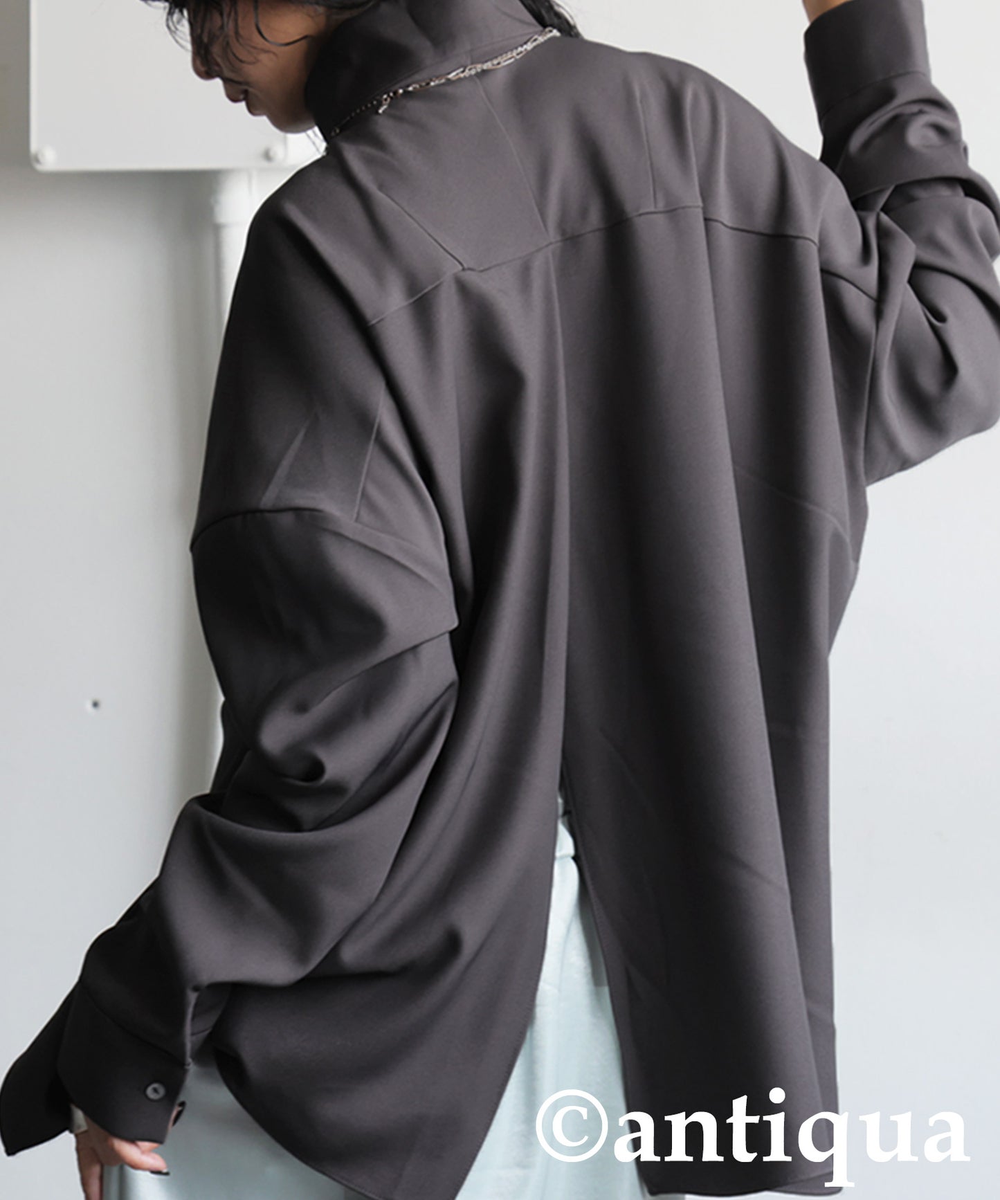 KYO Asymmetric Stand-Collar Shirt Ladies