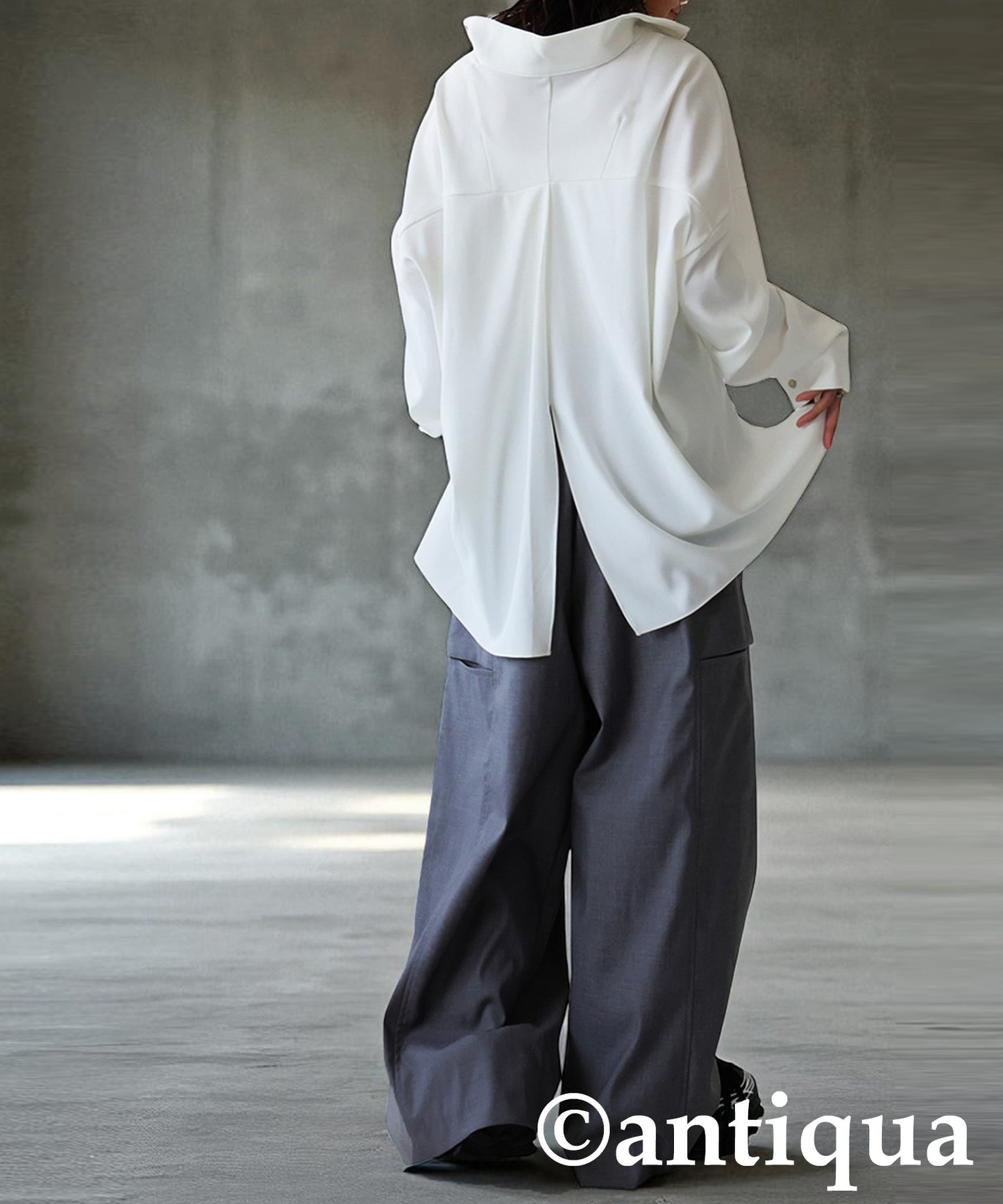 KYO Asymmetric Stand-Collar Shirt Ladies