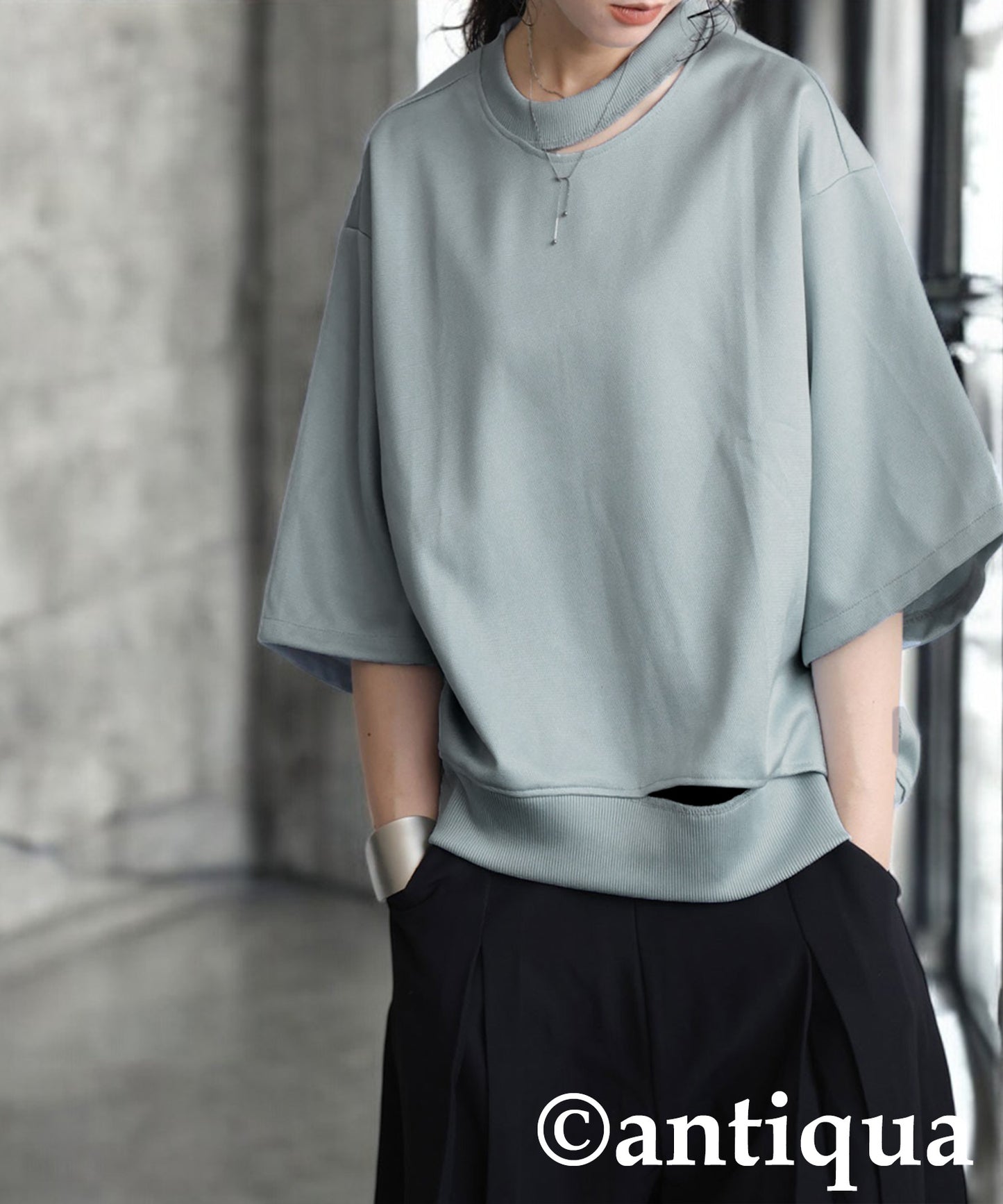 KYO Ladies Asymmetric Neck Top