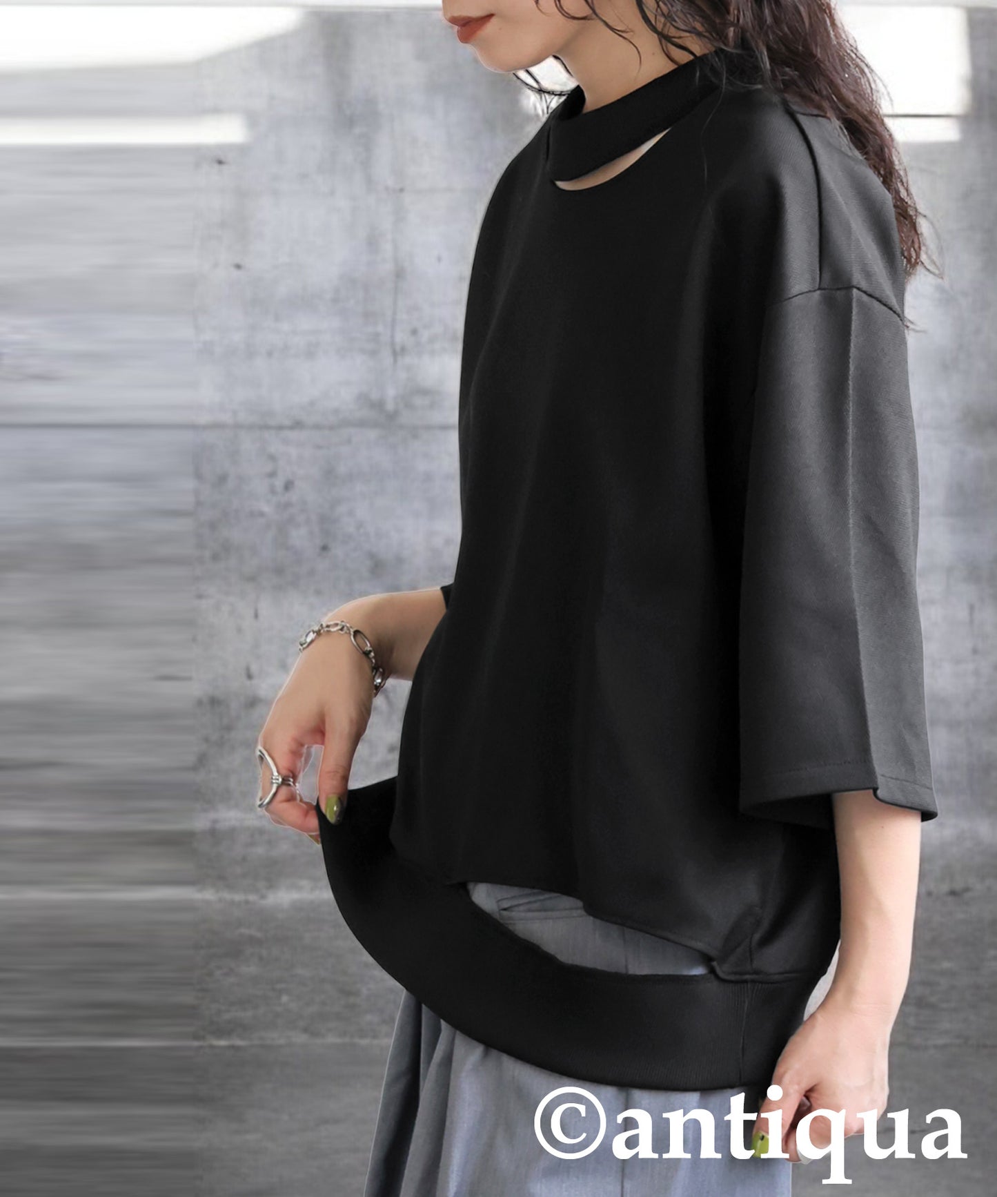 KYO Ladies Asymmetric Neck Top