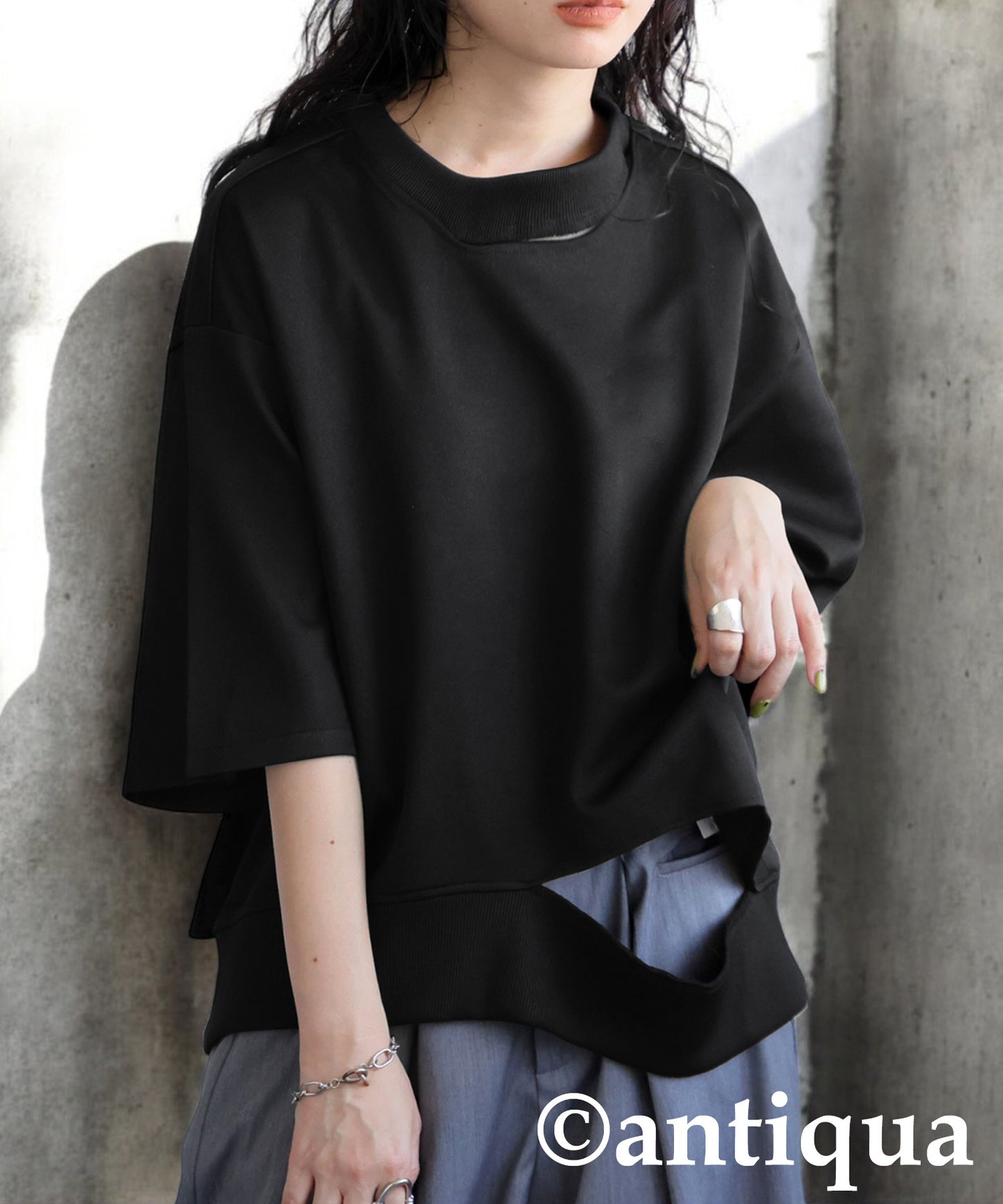 KYO Ladies Asymmetric Neck Top