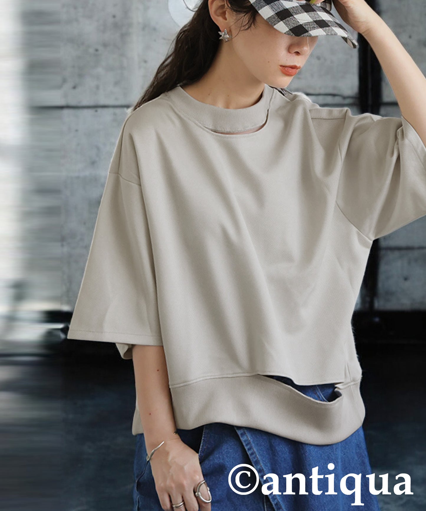 KYO Ladies Asymmetric Neck Top