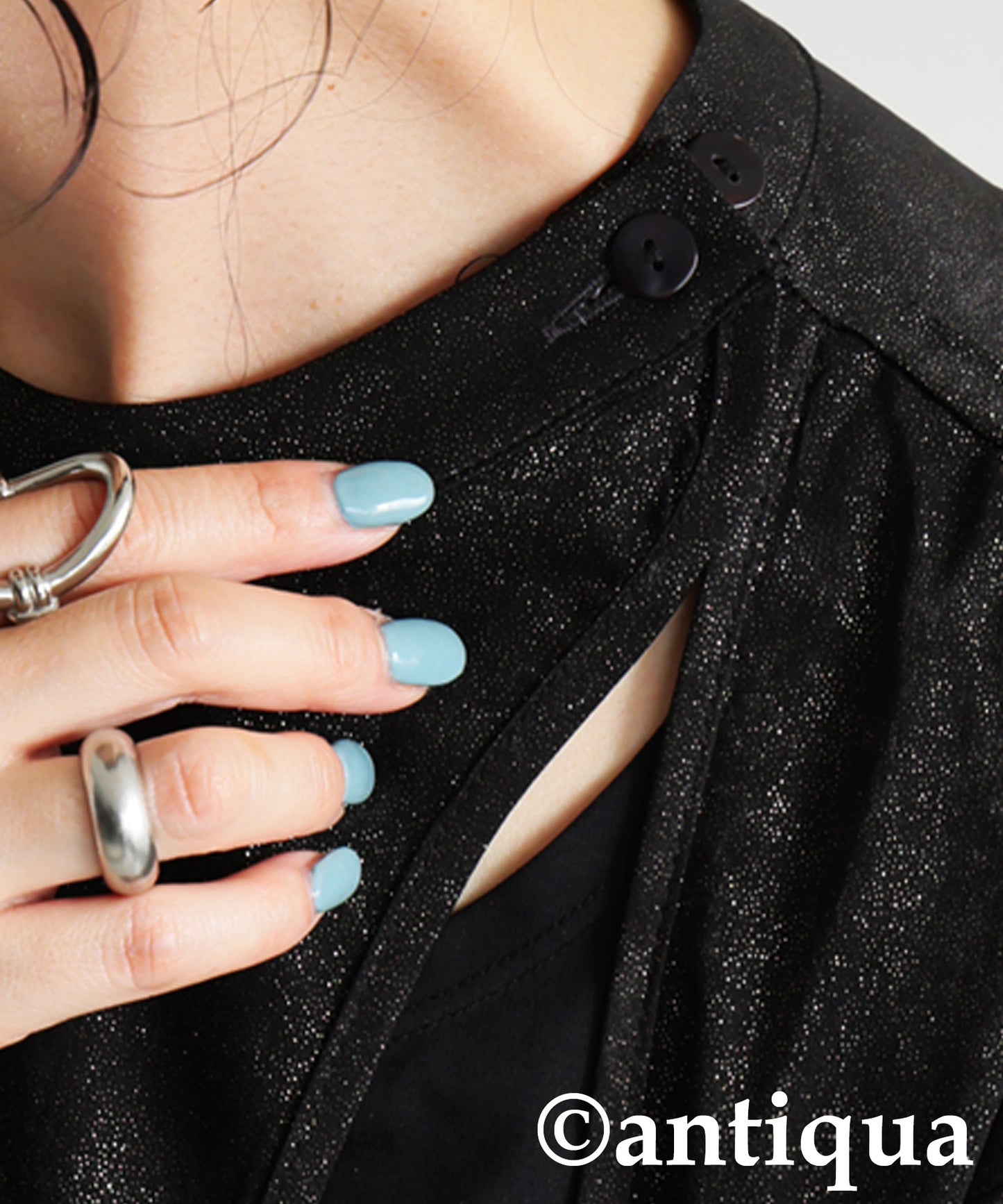 KYO Wrap-Style Long Dress Ladies