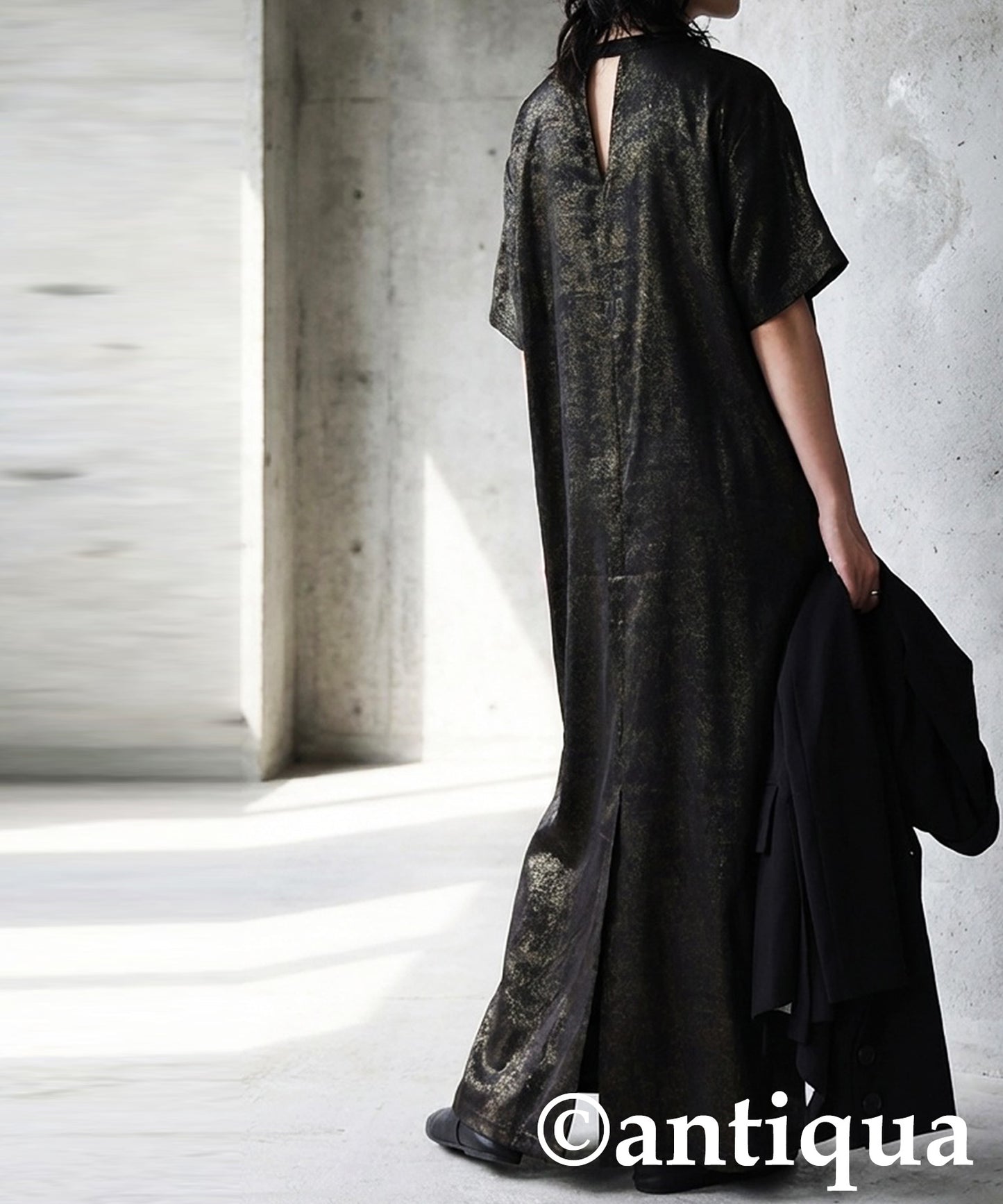KYO Wrap-Style Long Dress Ladies