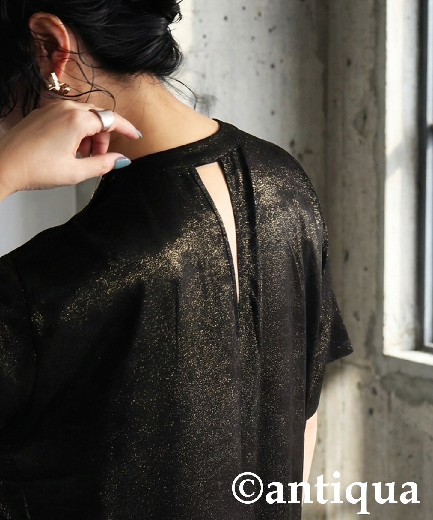 KYO Wrap-Style Long Dress Ladies