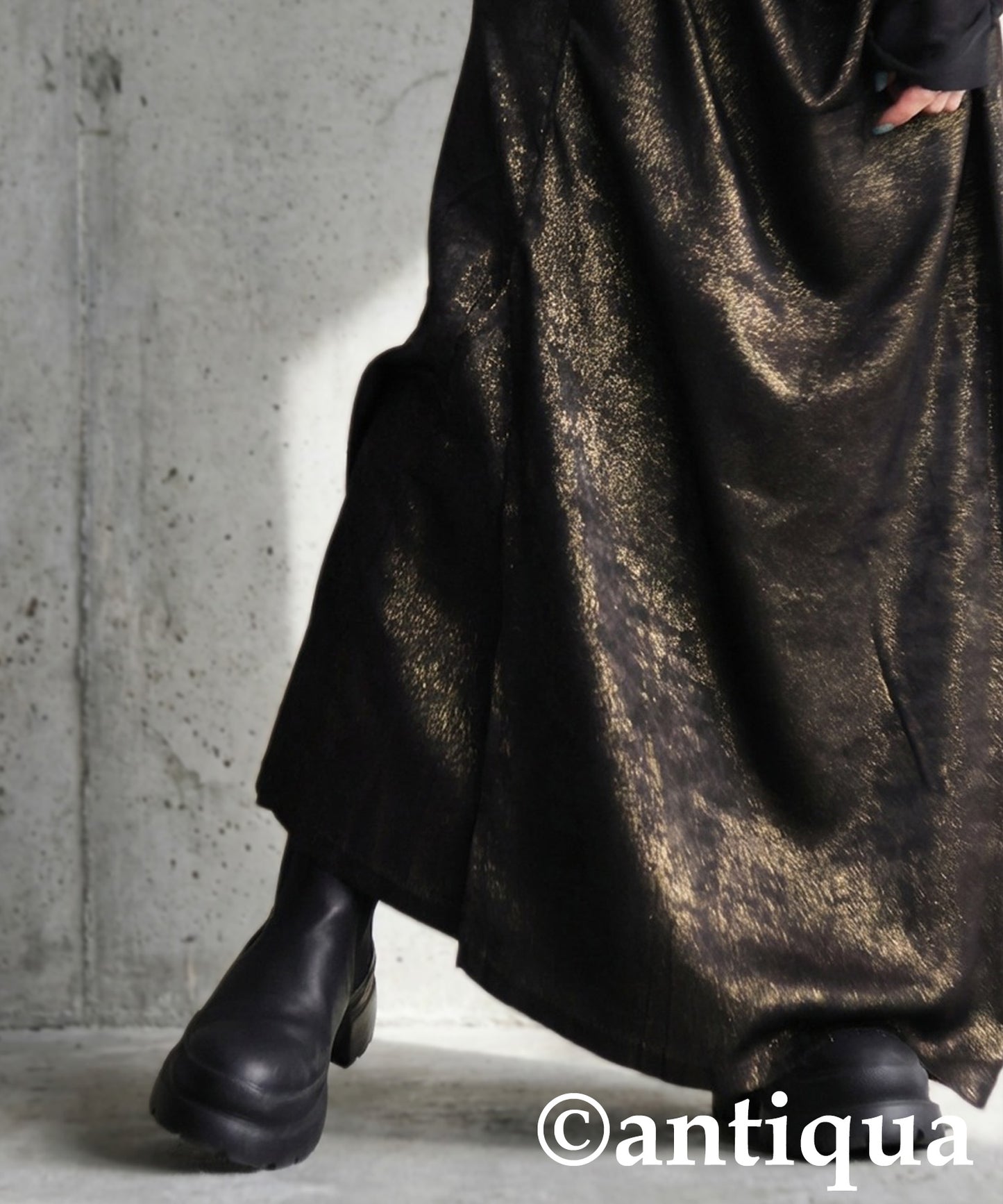 KYO Wrap-Style Long Dress Ladies