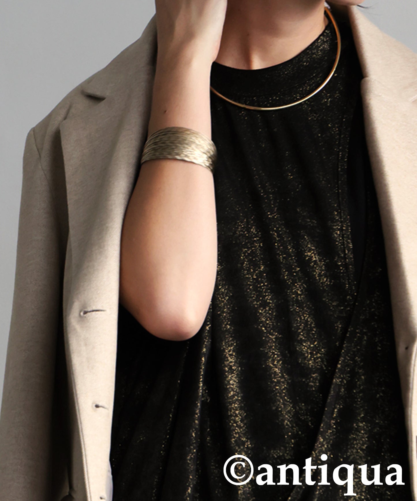 KYO Wrap-Style Long Dress Ladies