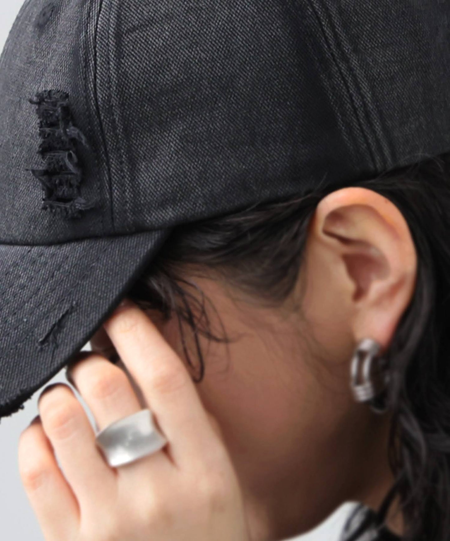 KYO 100% Cotton Distressed Cap Ladies