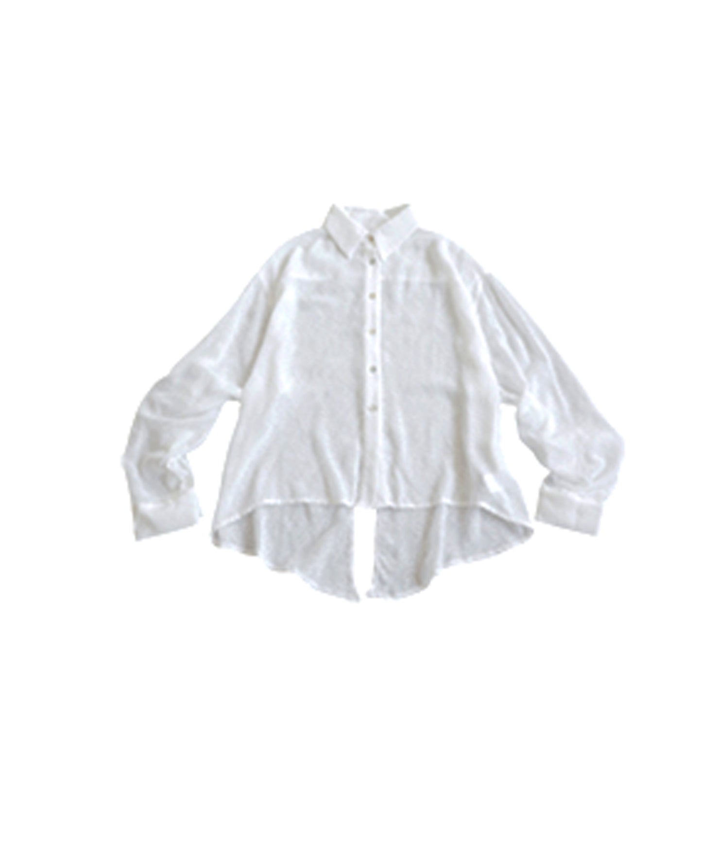 KYO Back Slit Sheer Shirt Ladies