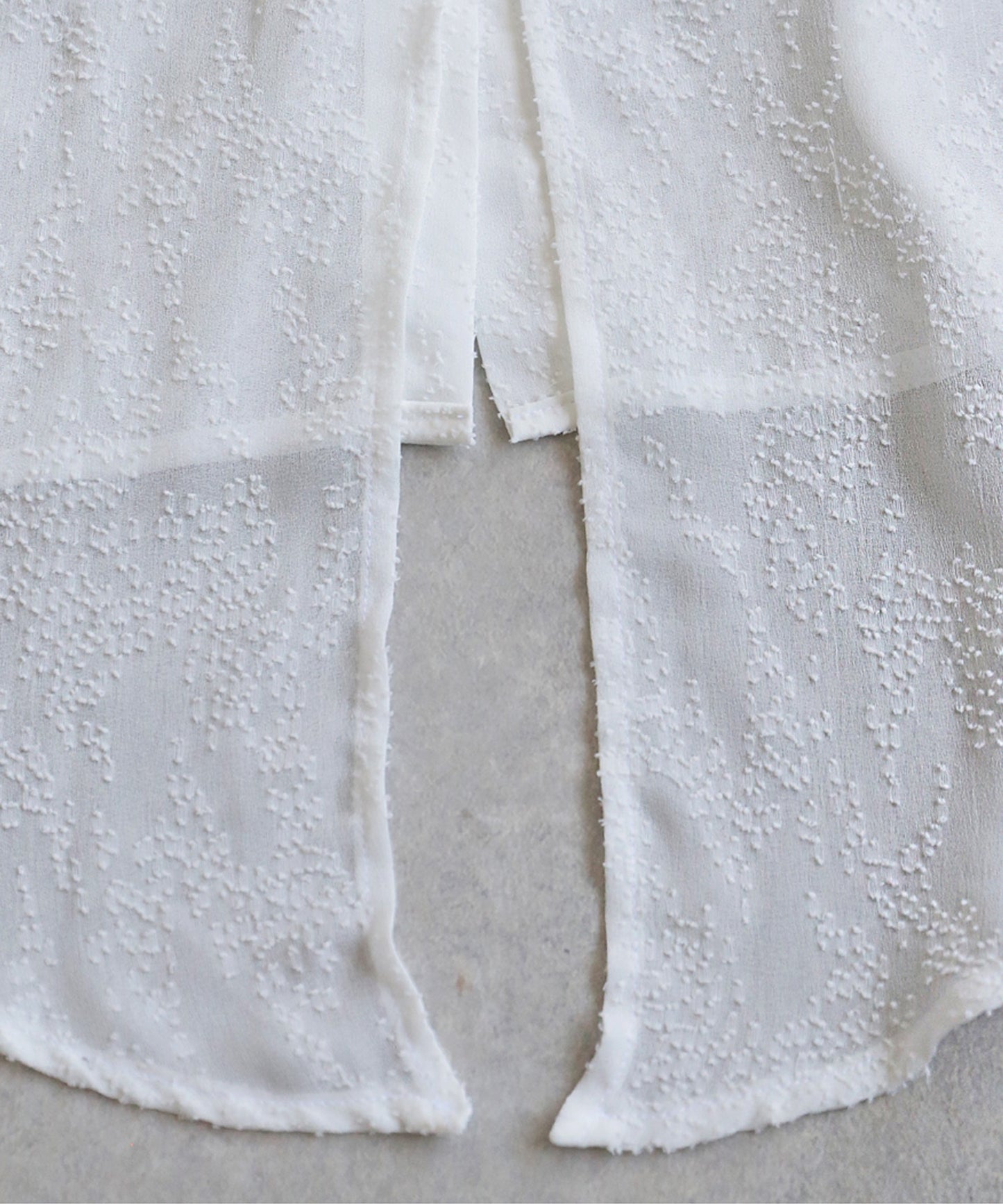 KYO Back Slit Sheer Shirt Ladies
