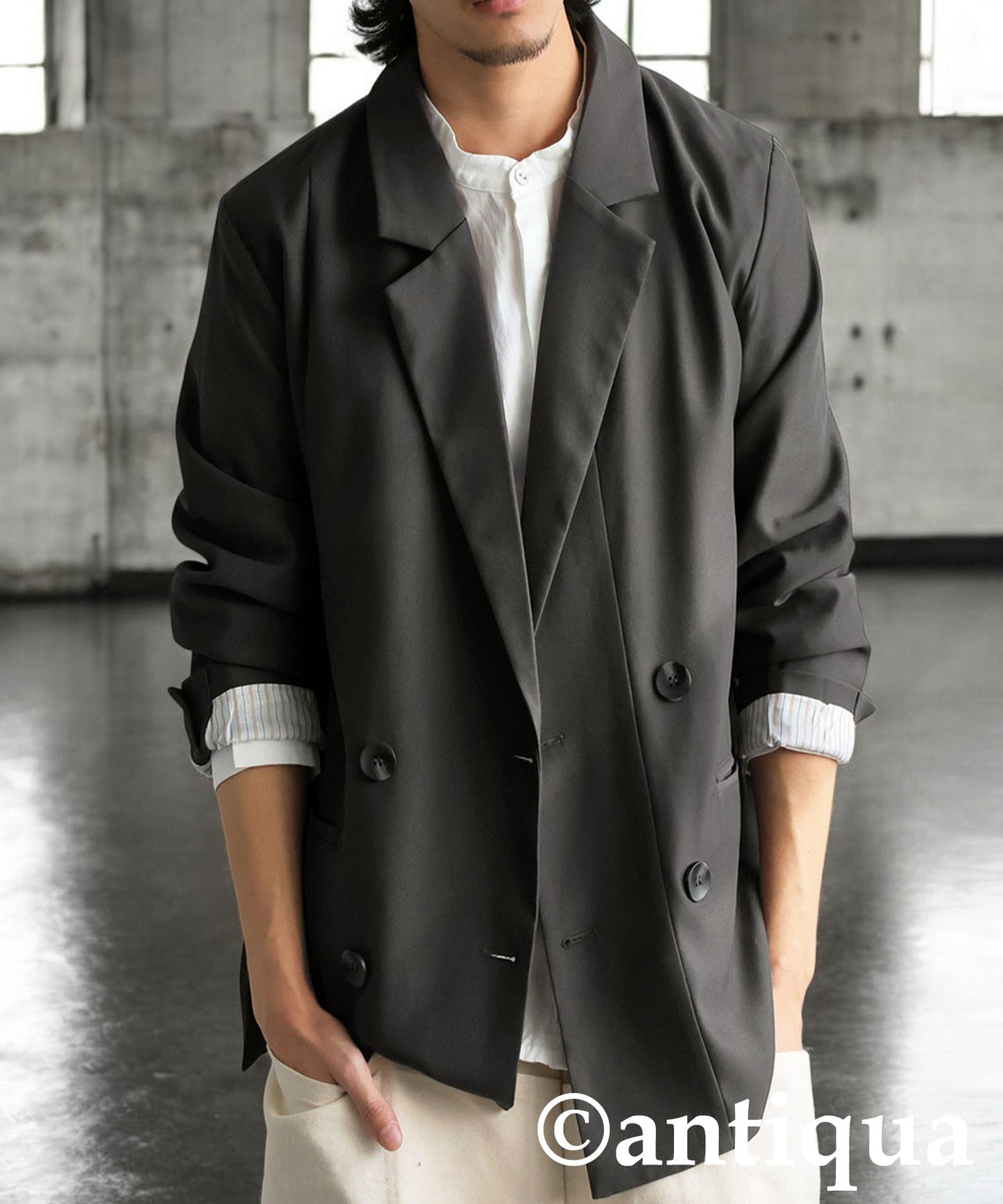 Asymmetric Double Jacket Men’s