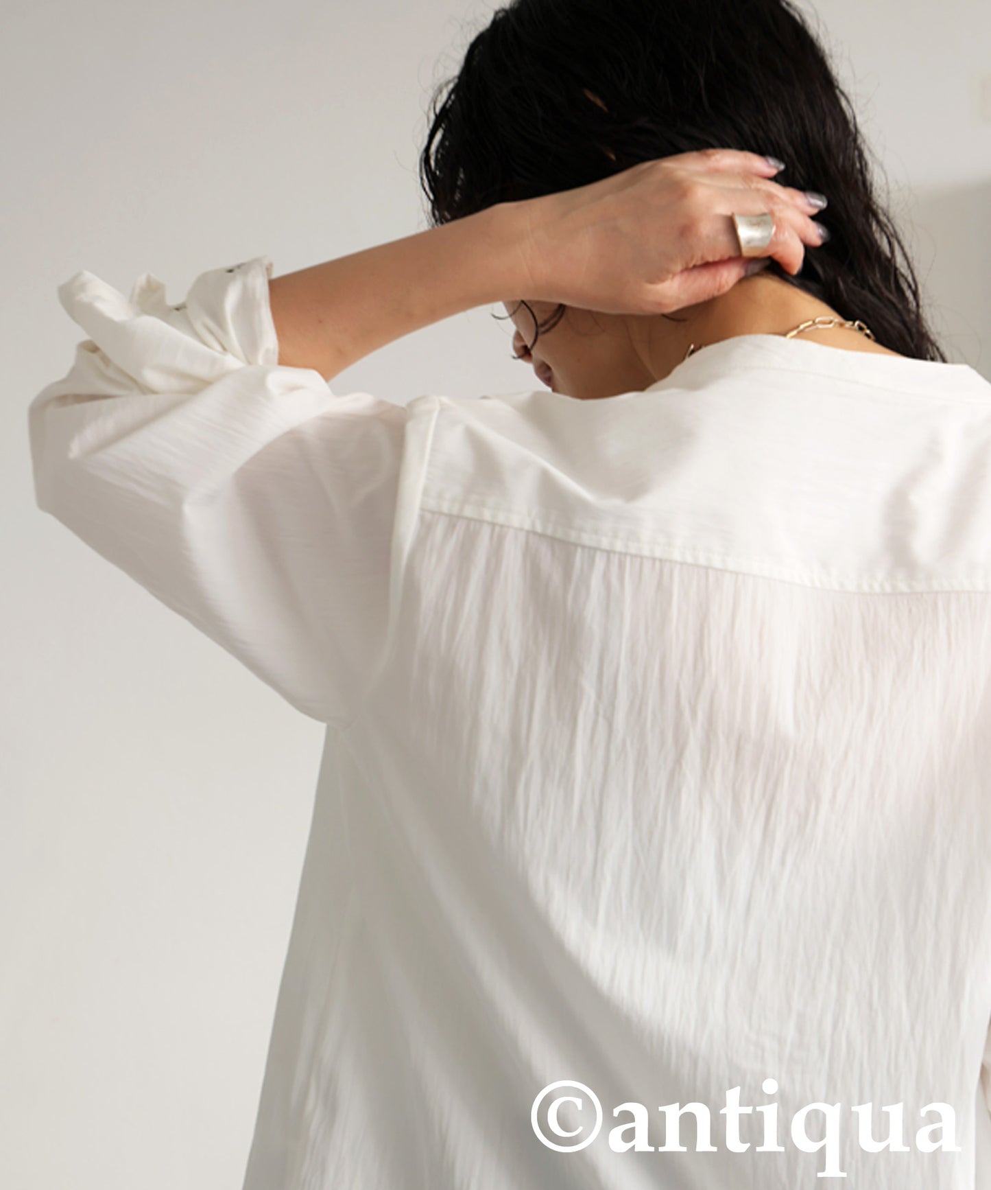 KYO Ladies V-Neck Tuck Shirt