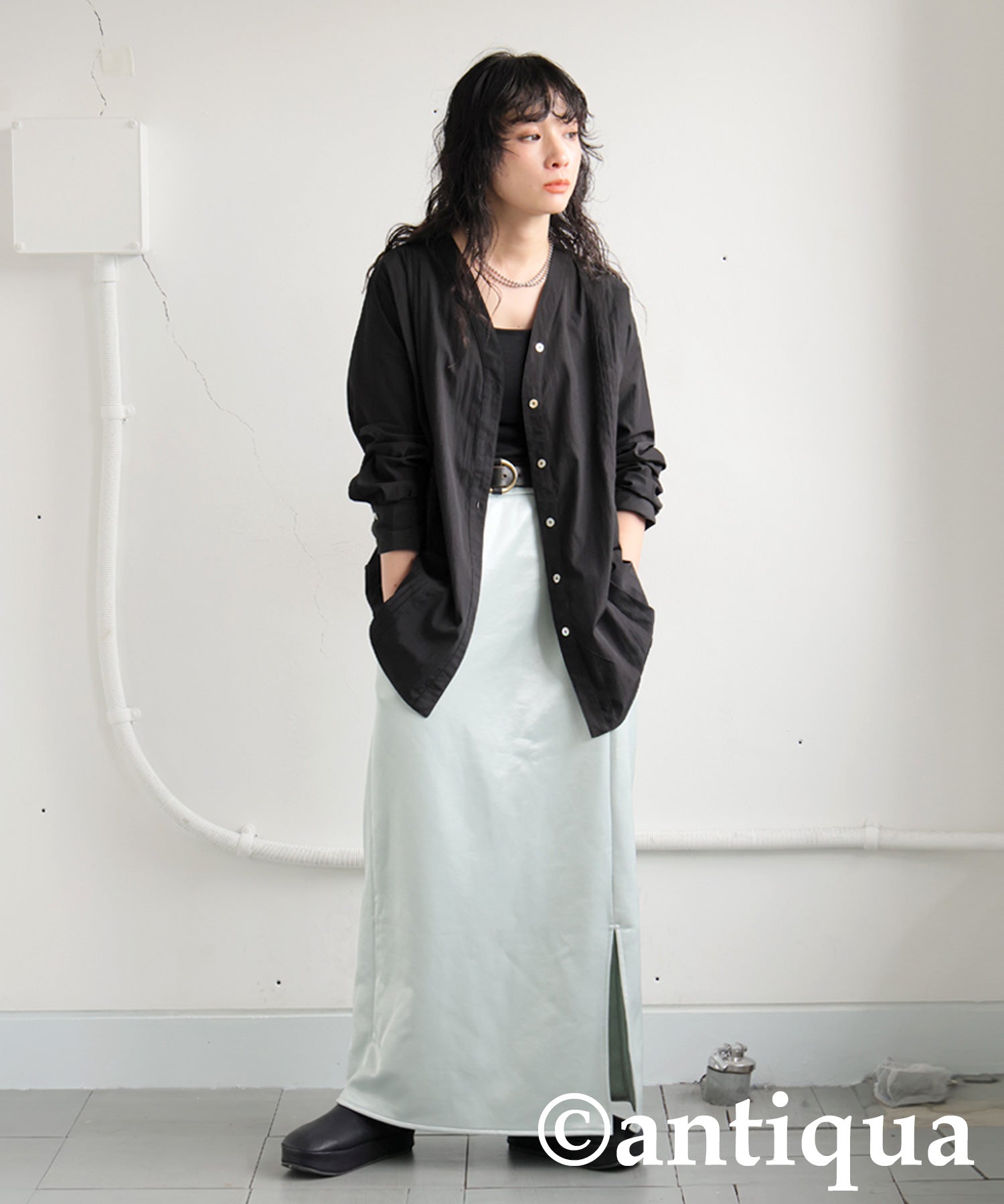 roku 完売　V NECK TUCK SHIRT 2 シャツ 6（ロク）の「＜6(ROKU)＞V NECK TUCK SHIRT 2/シャツ（シャツ