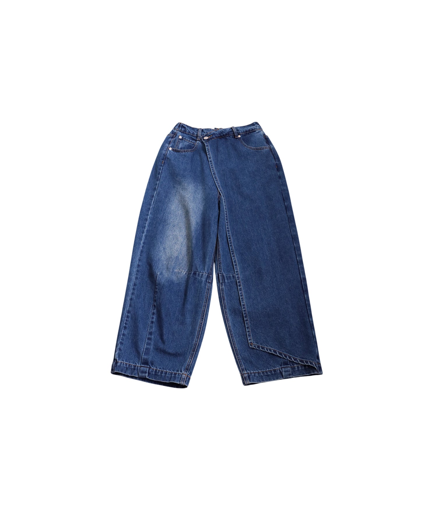 KYO Wrap-Style Curved Denim Ladies