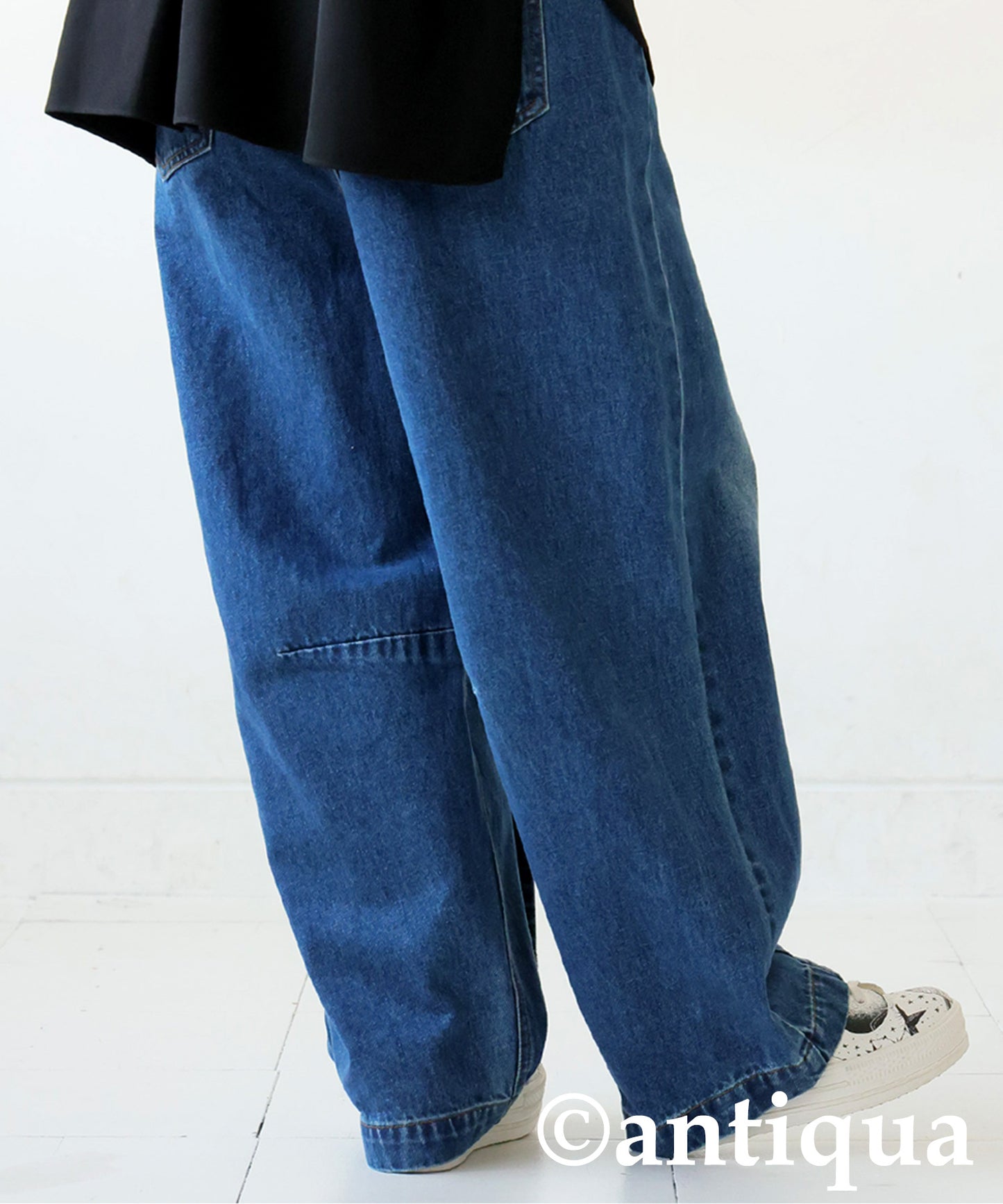 KYO Wrap-Style Curved Denim Ladies