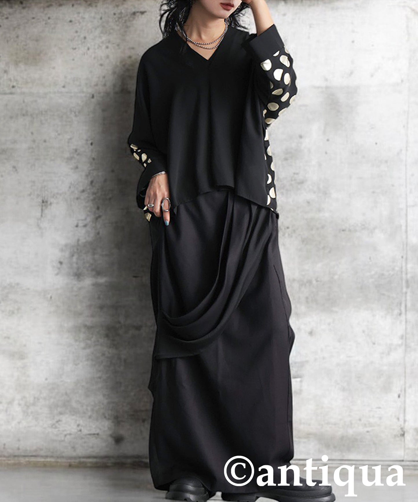 KYO Draped Long Skirt Ladies