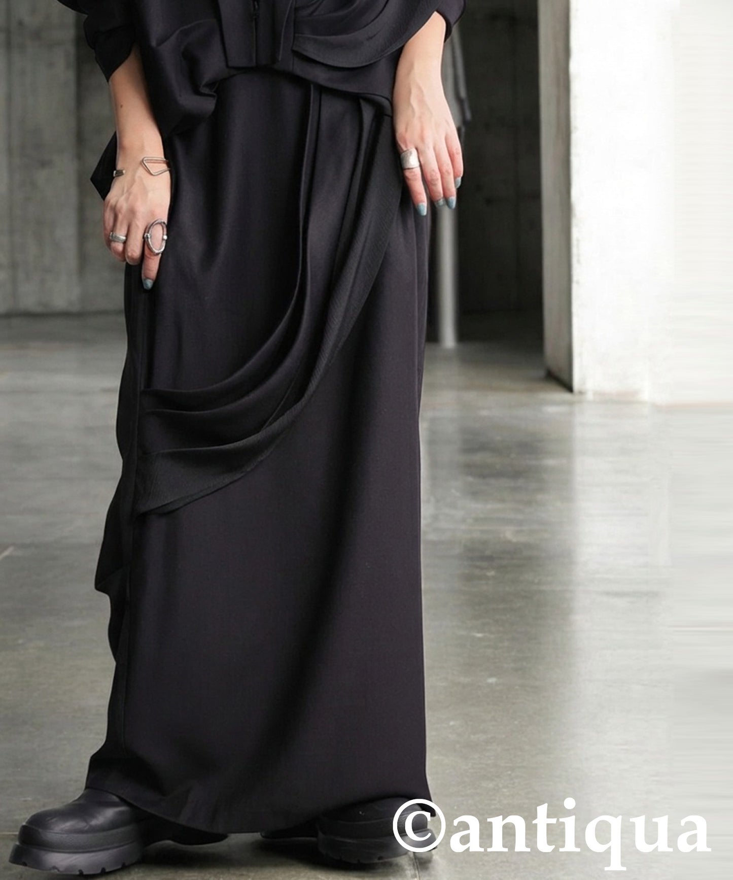 KYO Draped Long Skirt Ladies