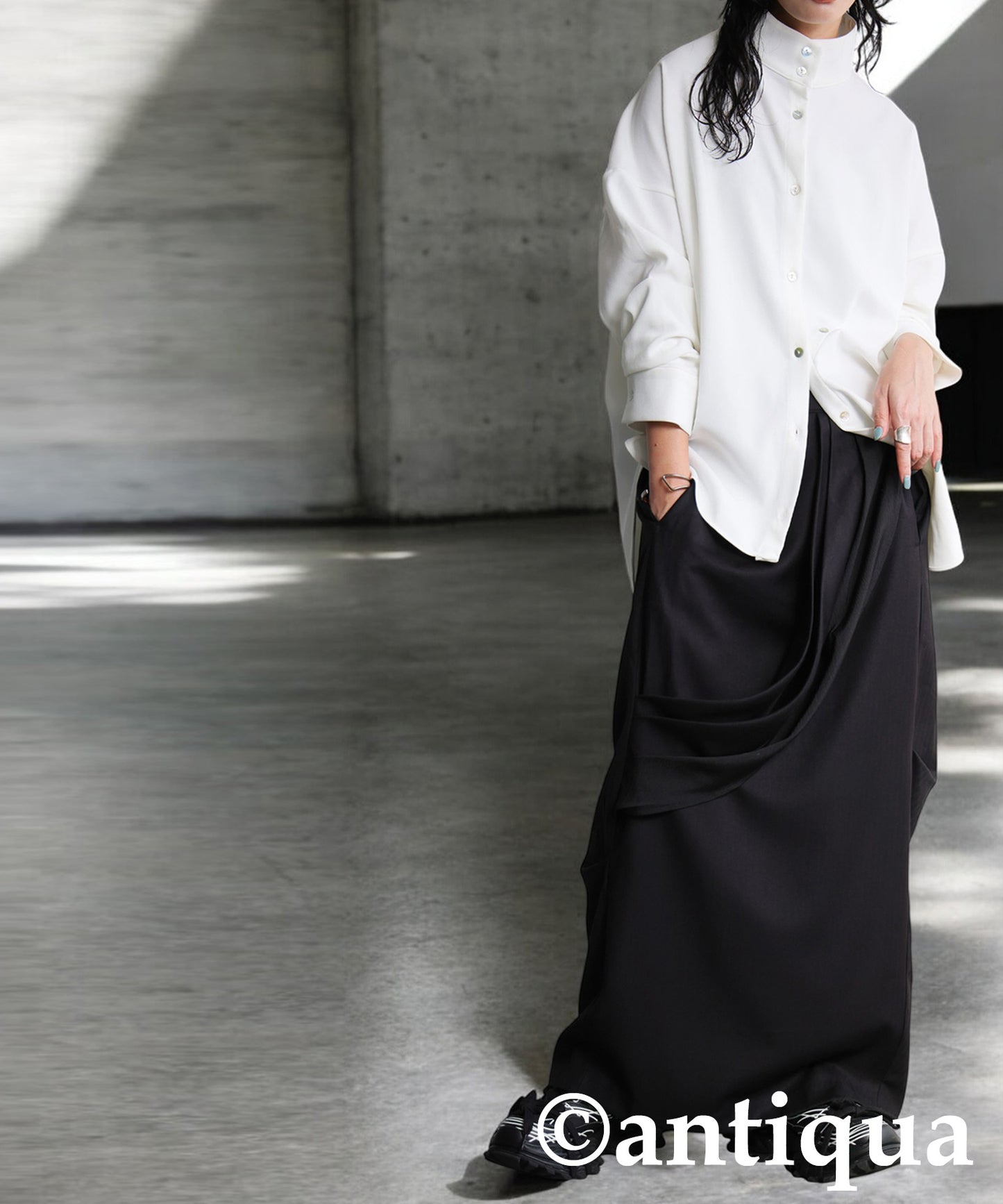 KYO Draped Long Skirt Ladies