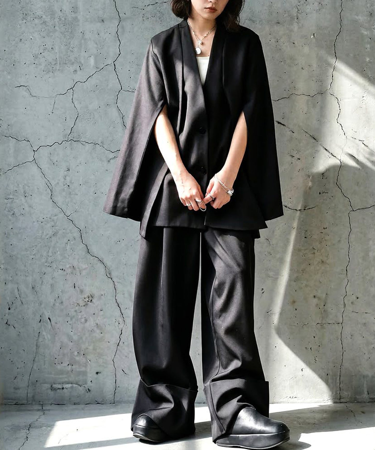 KYO Wide-Leg Pleated Pants Ladies