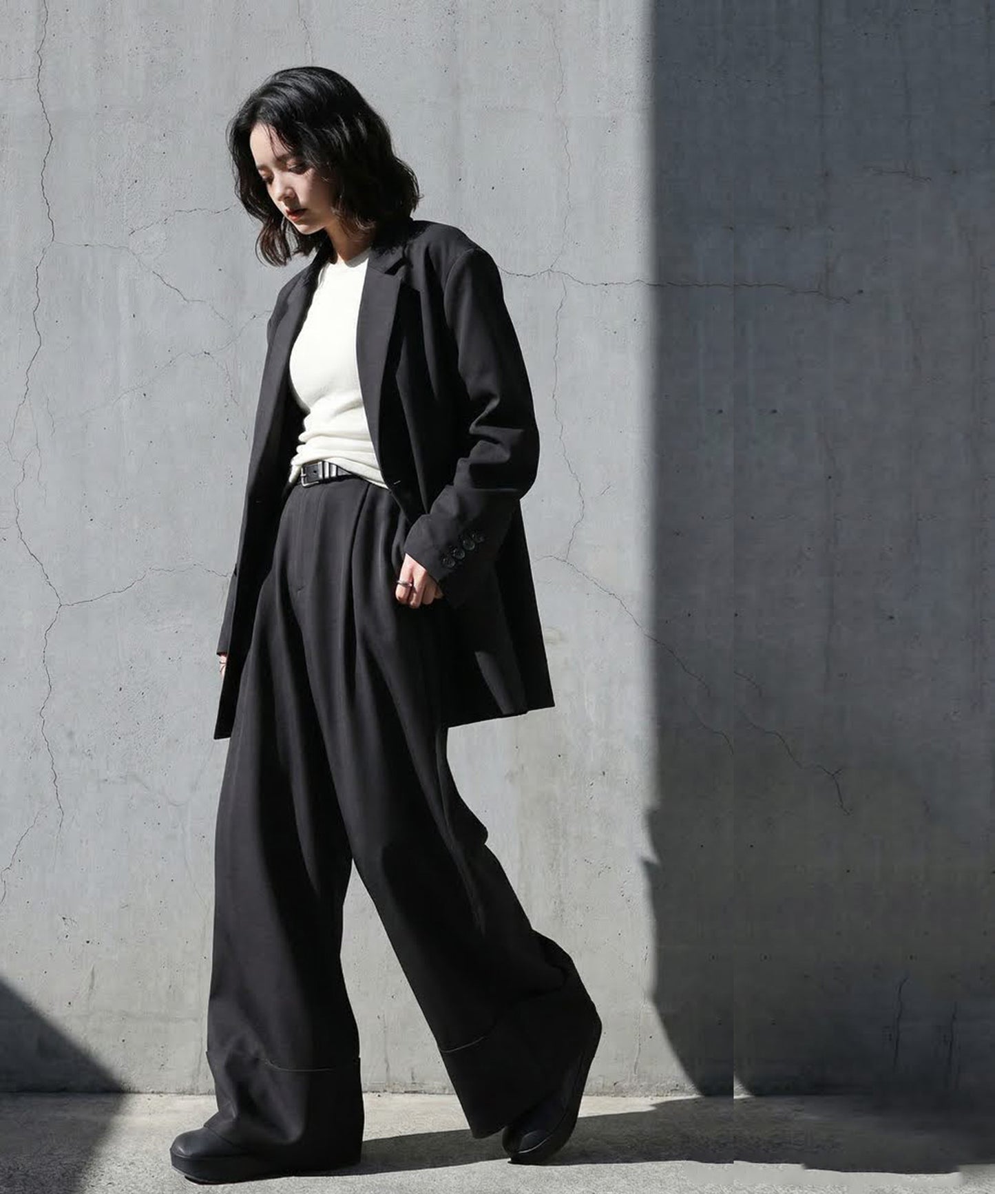 KYO Wide-Leg Pleated Pants Ladies