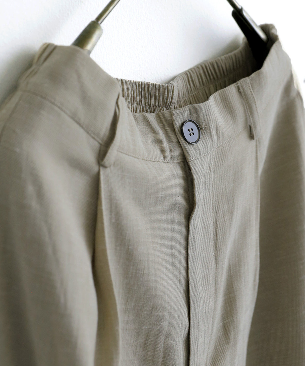 KYO Linen-Look Wide Straight Pants Ladies