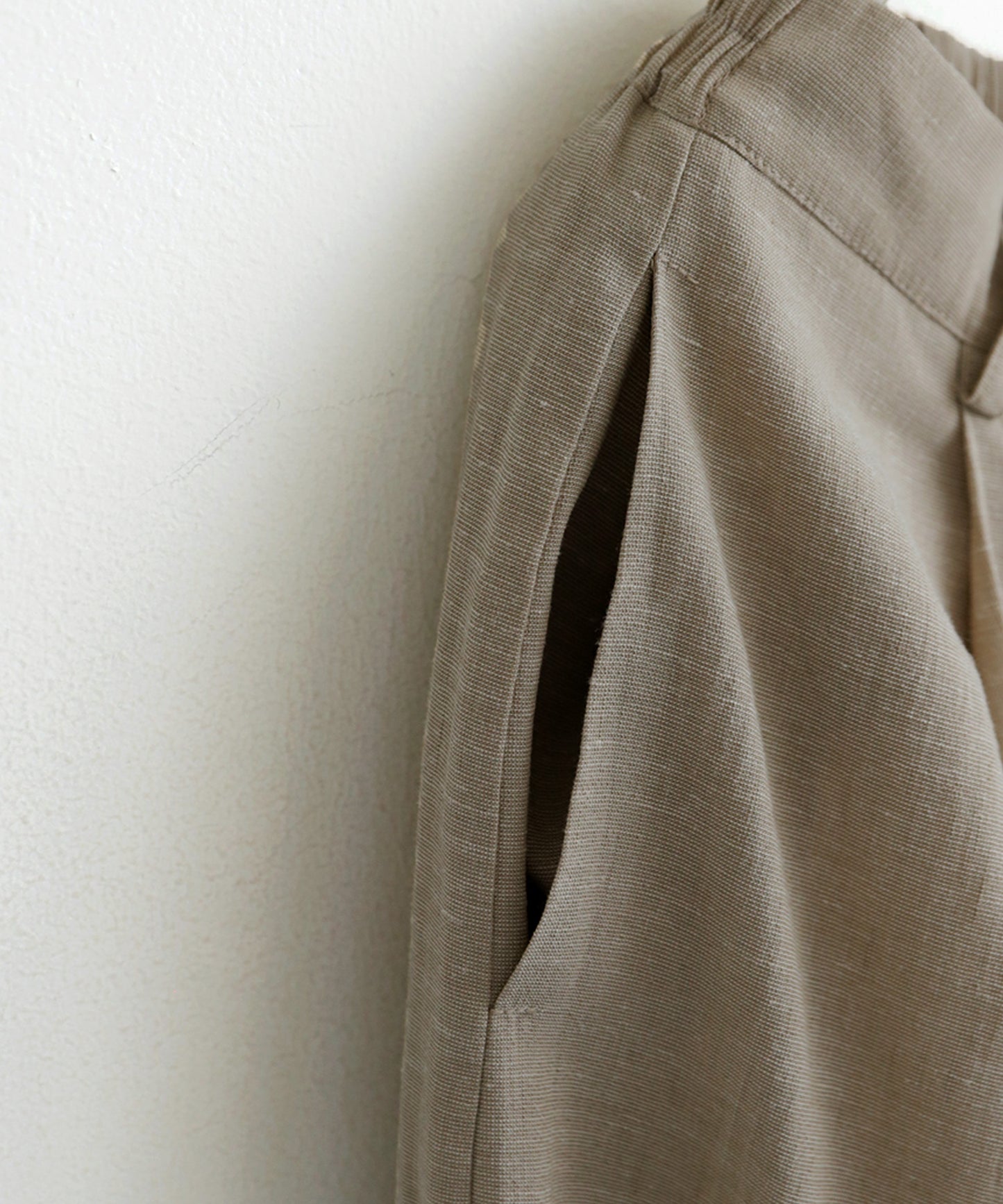 KYO Linen-Look Wide Straight Pants Ladies