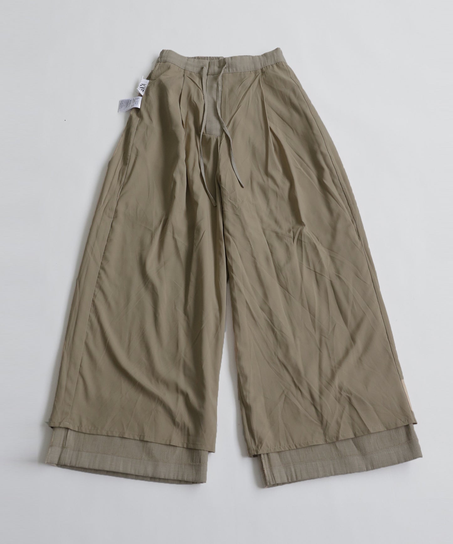 KYO Linen-Look Wide Straight Pants Ladies