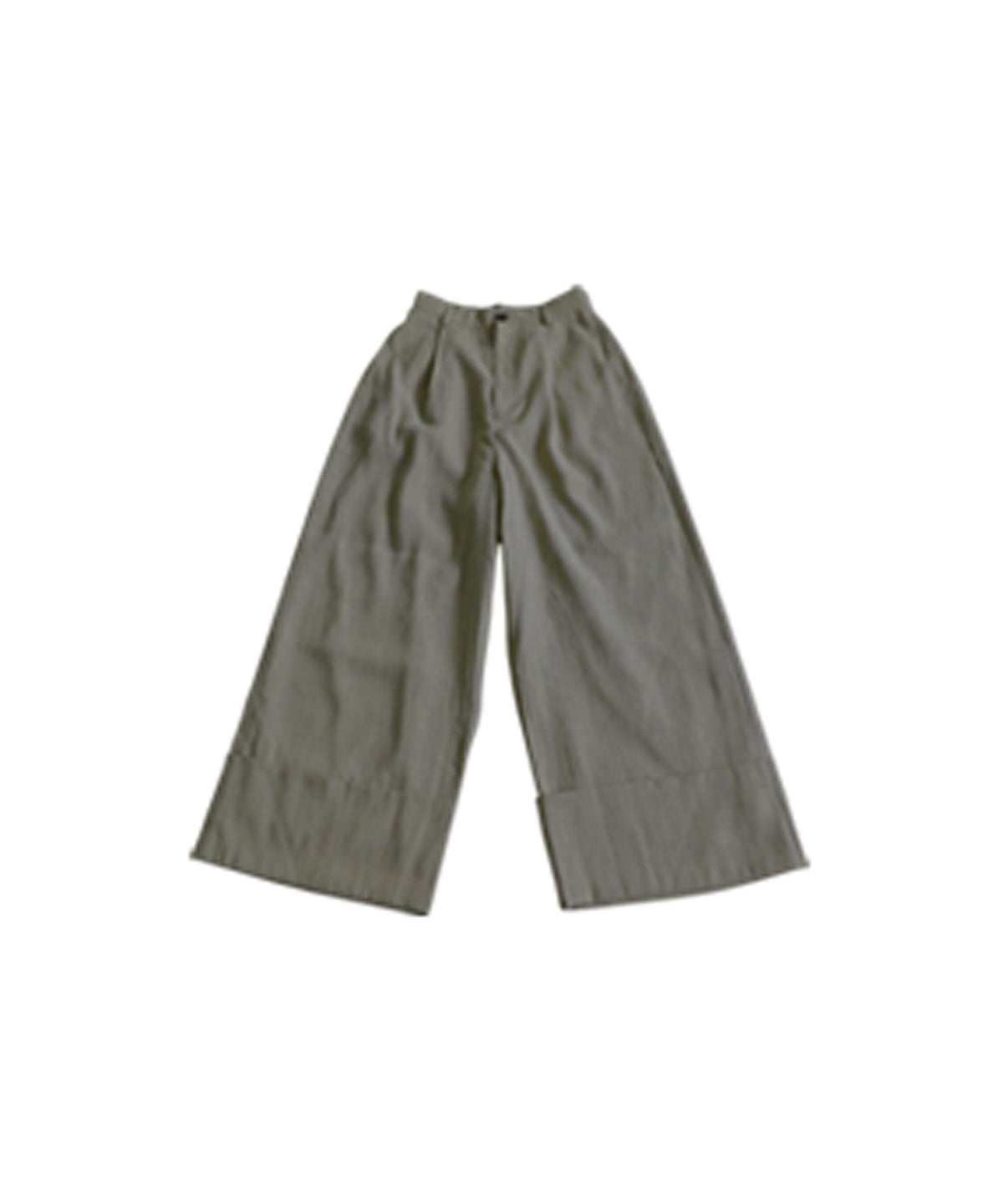 KYO Linen-Look Wide Straight Pants Ladies