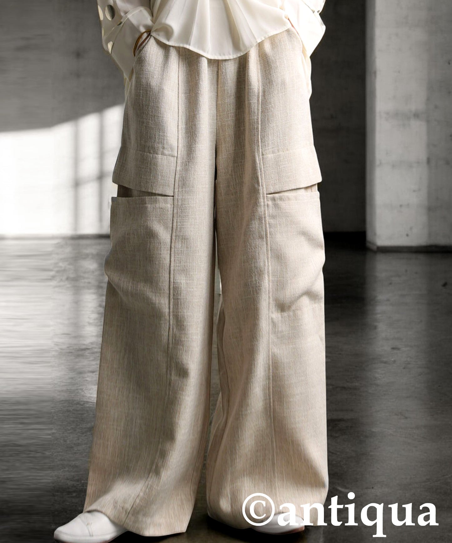 KYO Ladies Linen-Touch Modified Cargo Pants