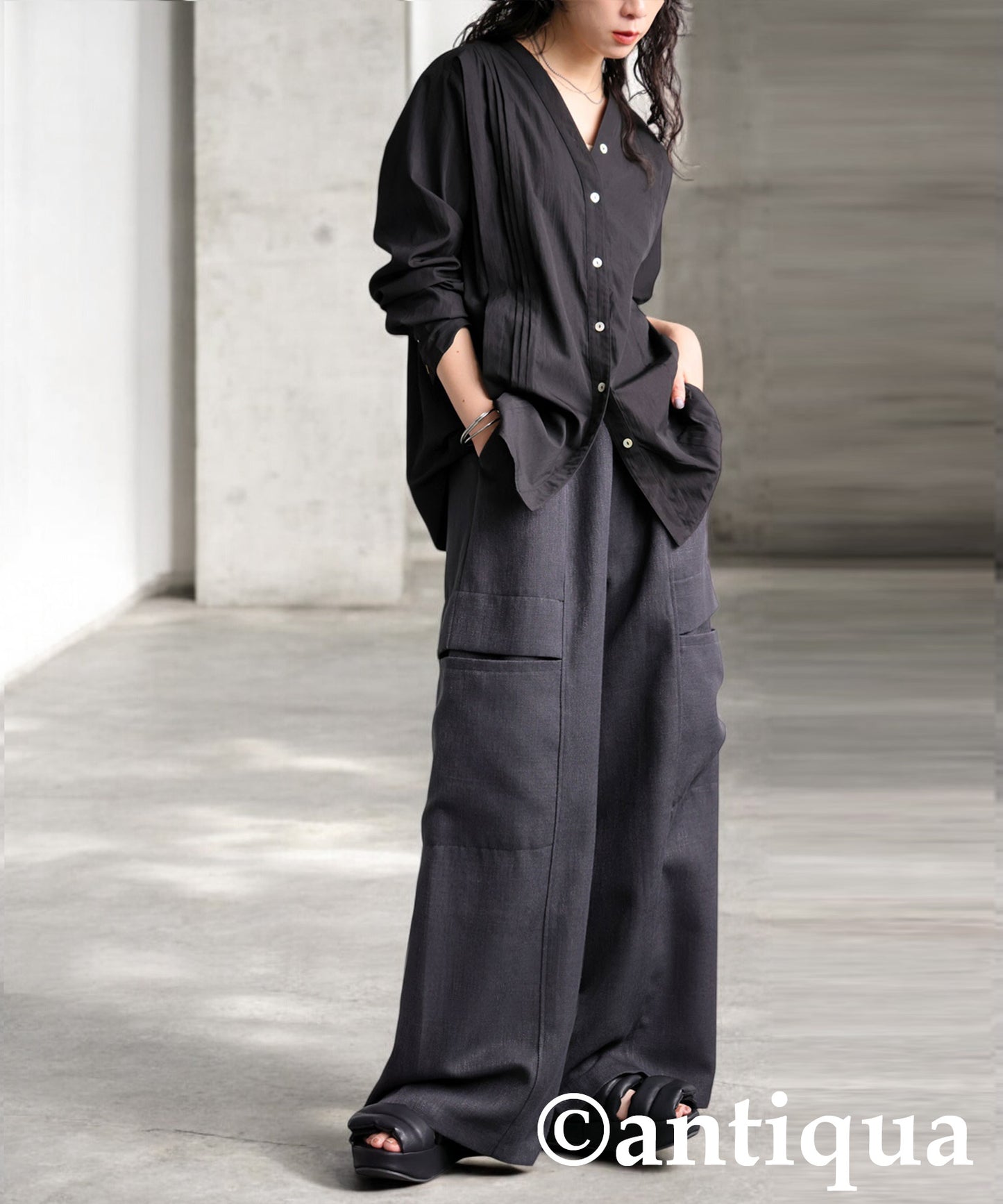 KYO Ladies Linen-Touch Modified Cargo Pants