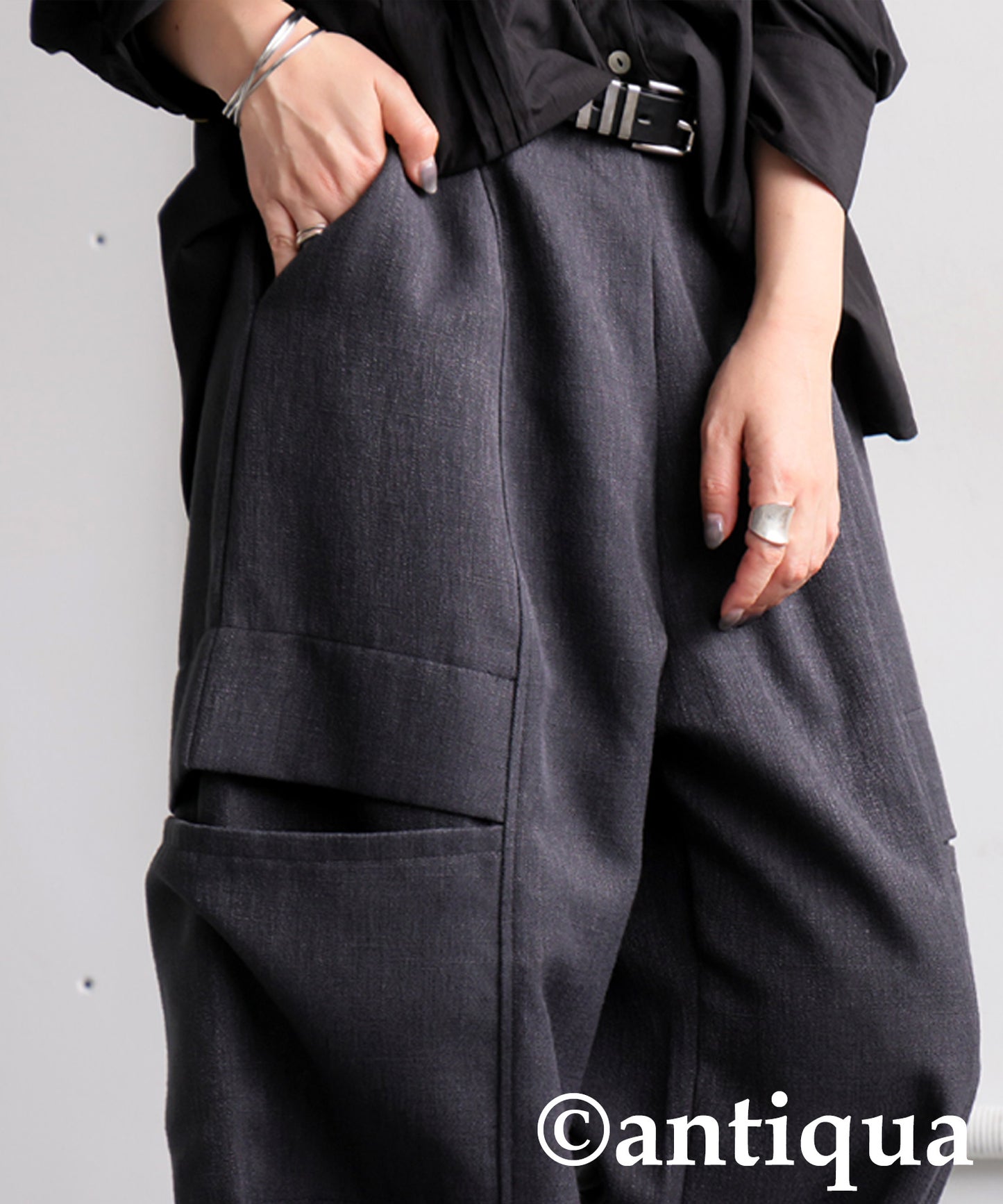 KYO Ladies Linen-Touch Modified Cargo Pants