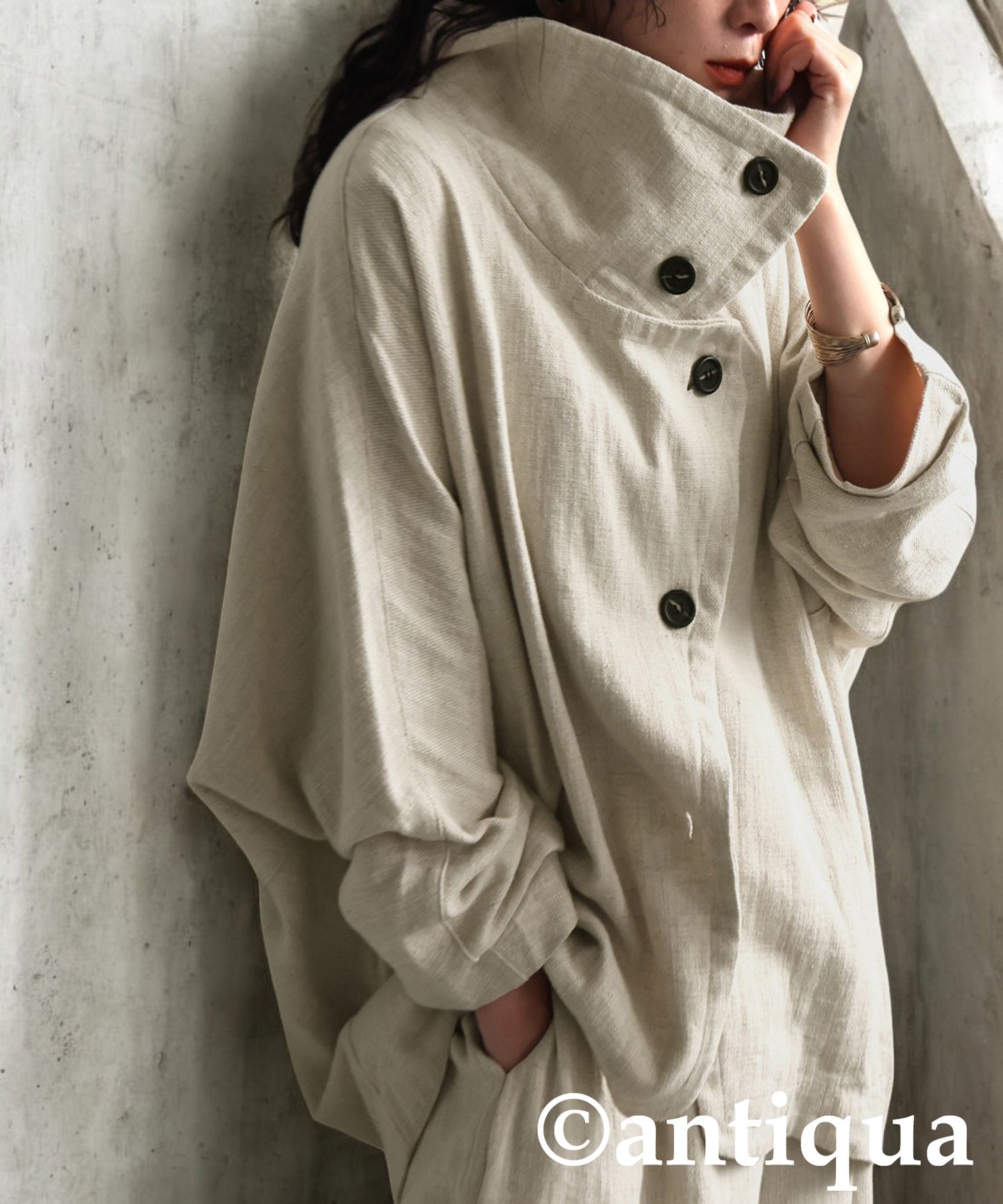 KYO Ladies Linen Cocoon Jacket