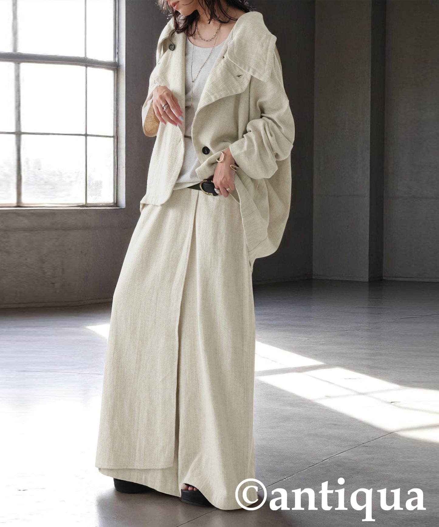 KYO Ladies Linen Cocoon Jacket