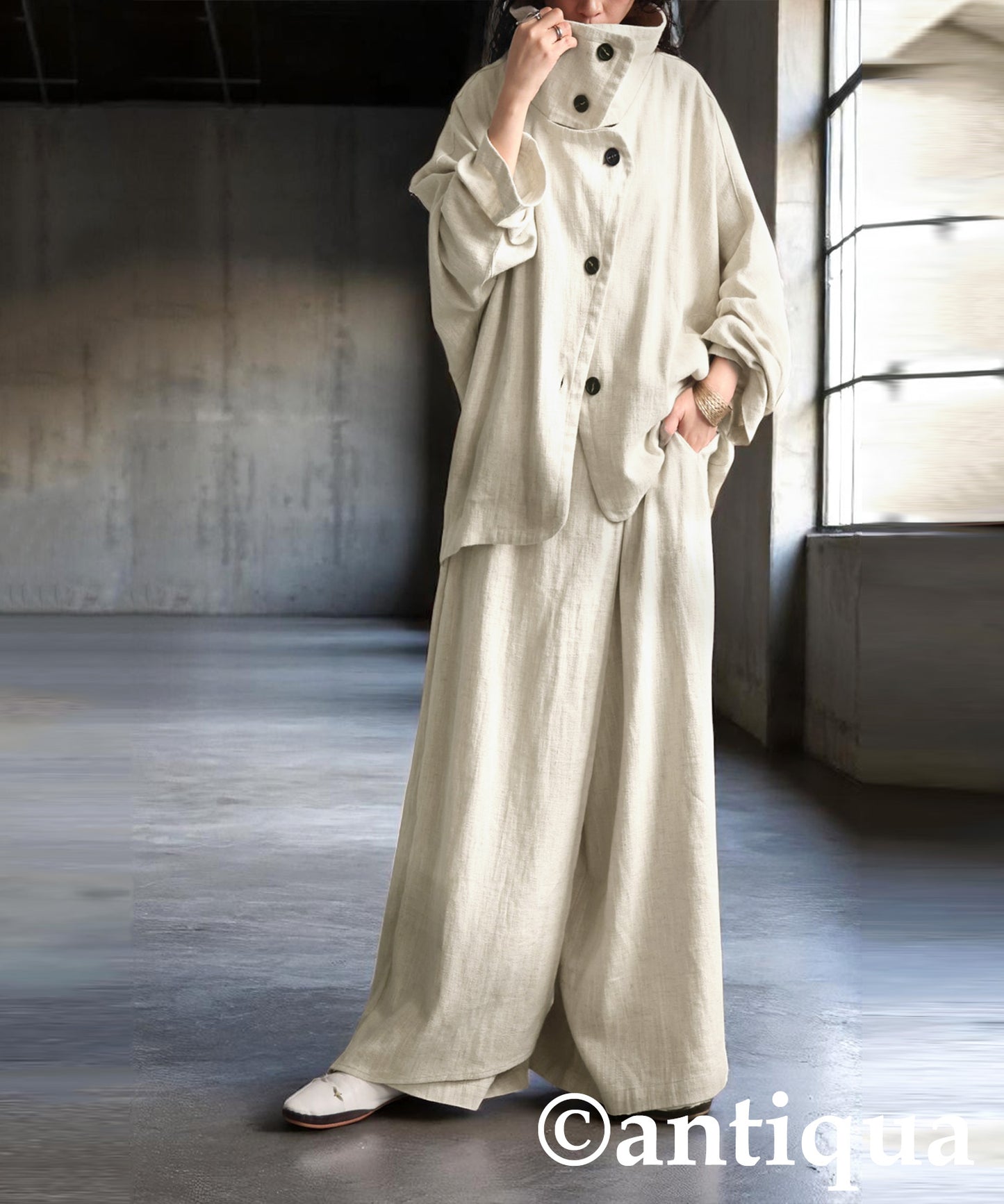 KYO Ladies Linen Cocoon Jacket