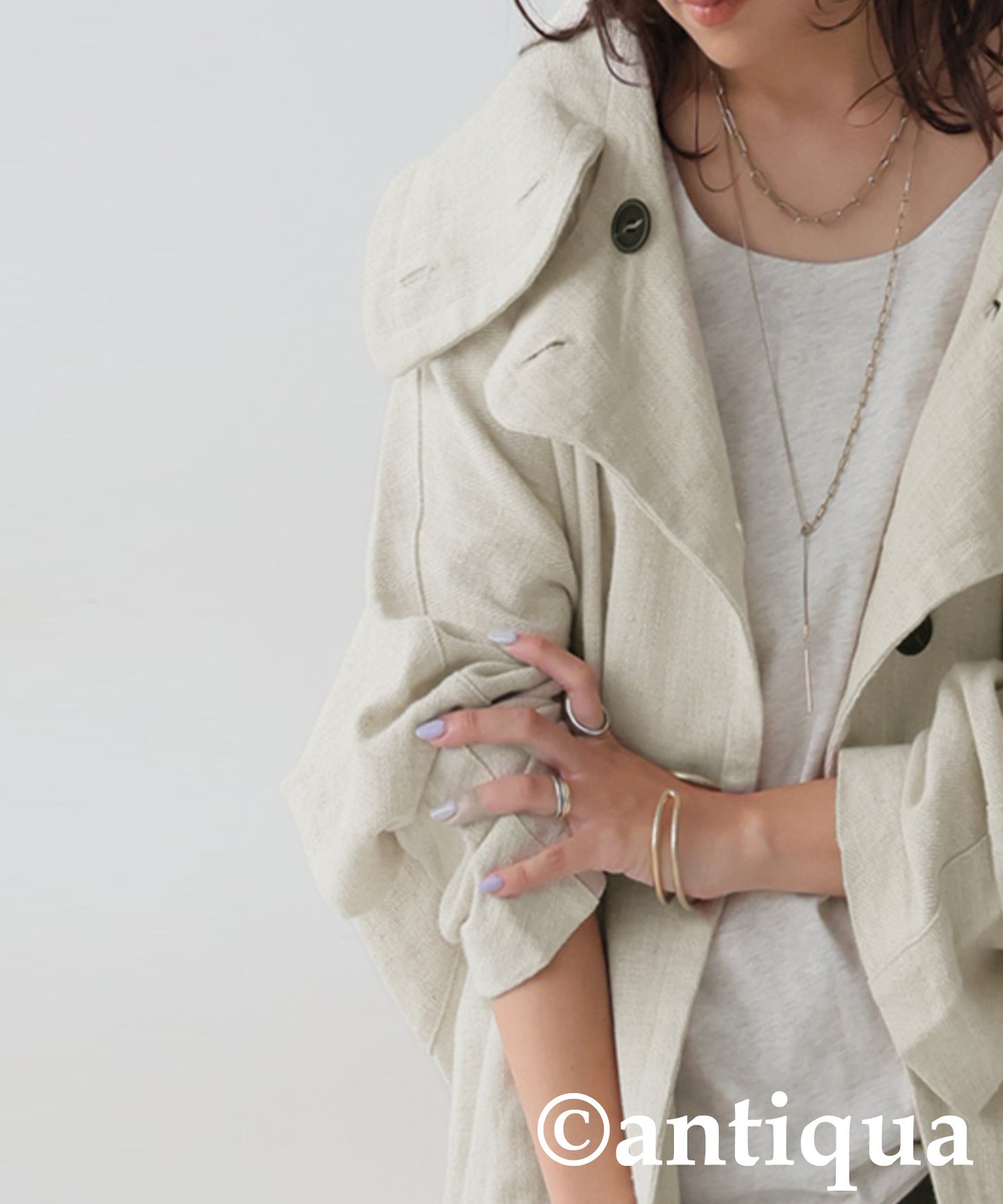 KYO Ladies Linen Cocoon Jacket