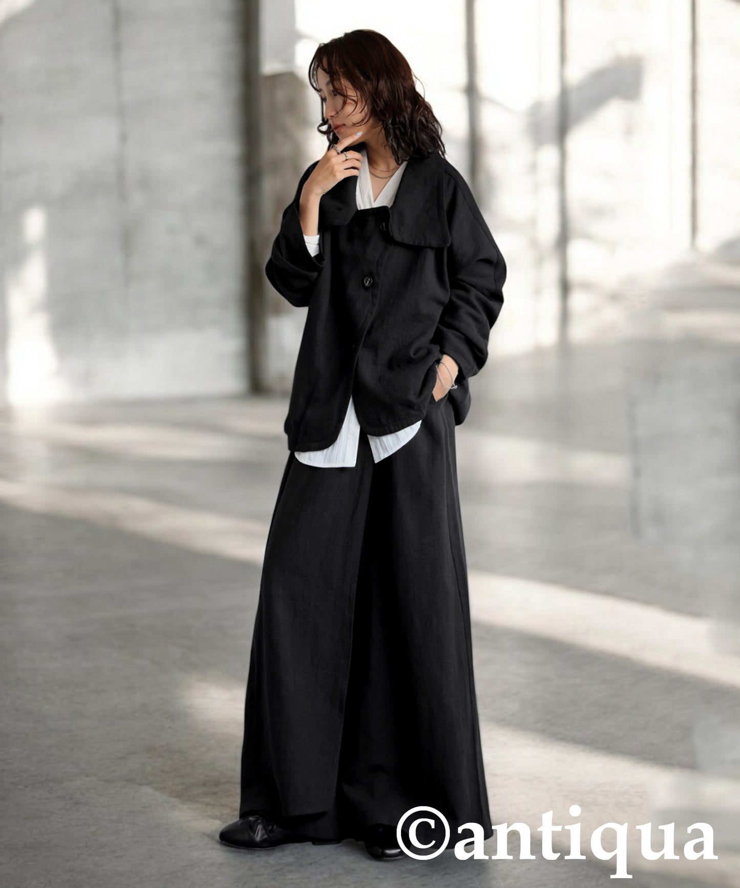 KYO Ladies Linen Cocoon Jacket