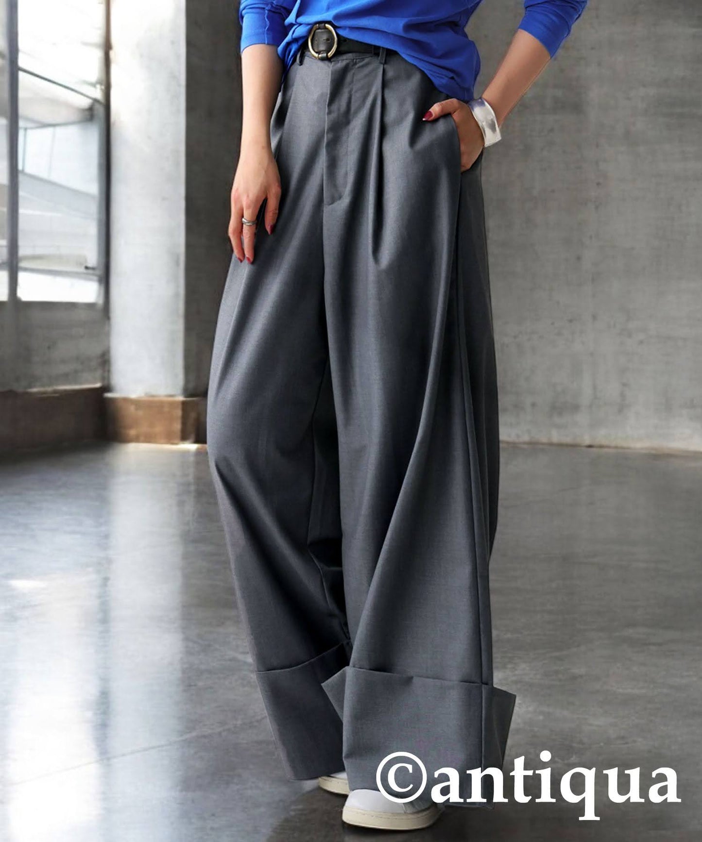 KYO Ladies Wide Tuck Design Pants