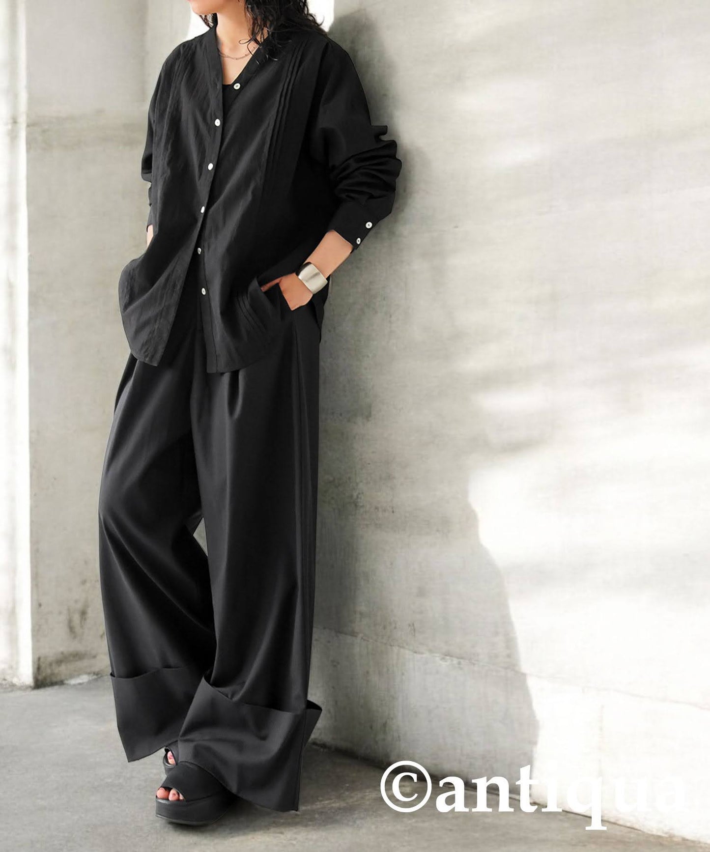 KYO Ladies Wide Tuck Design Pants