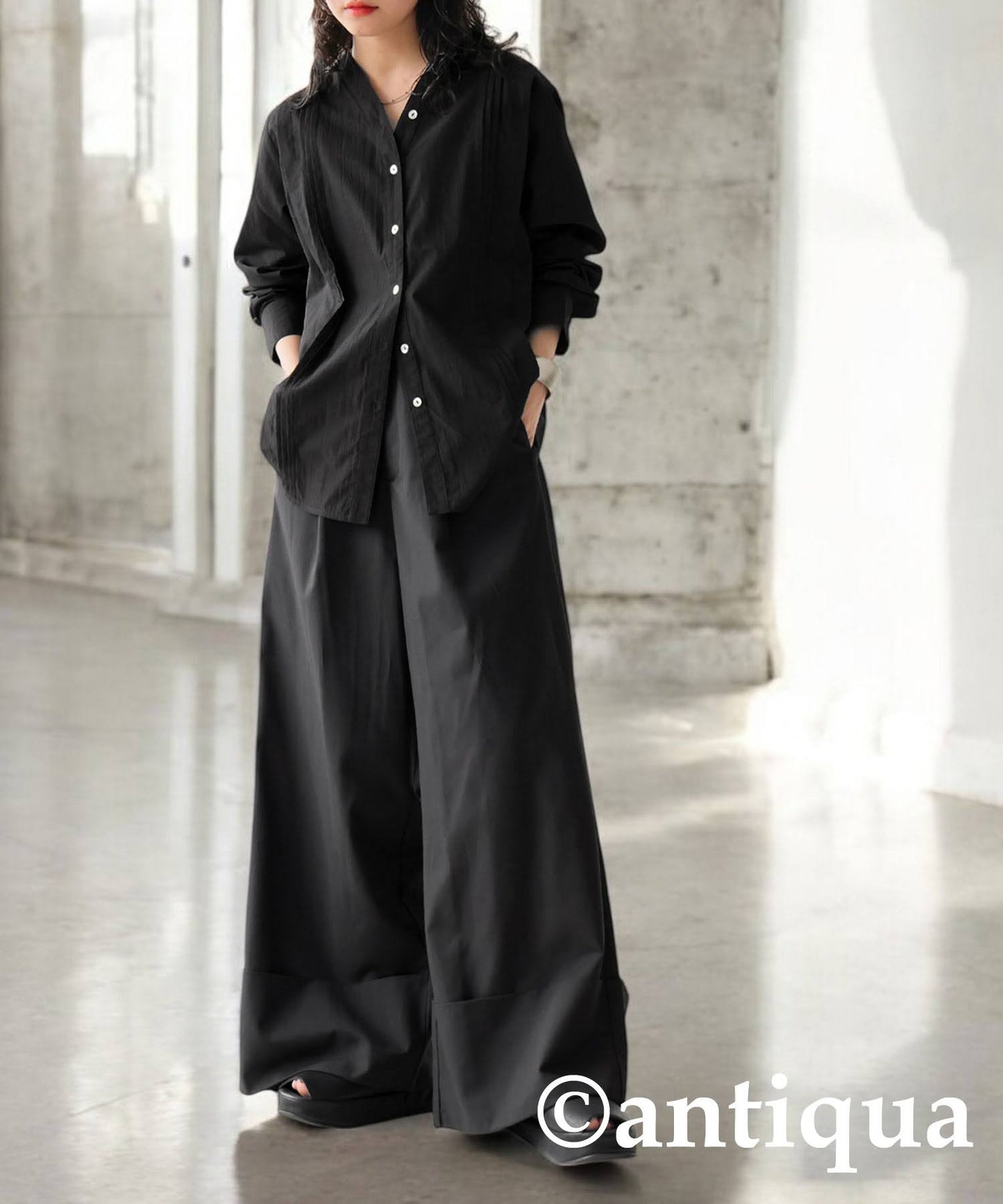 KYO Ladies Wide Tuck Design Pants