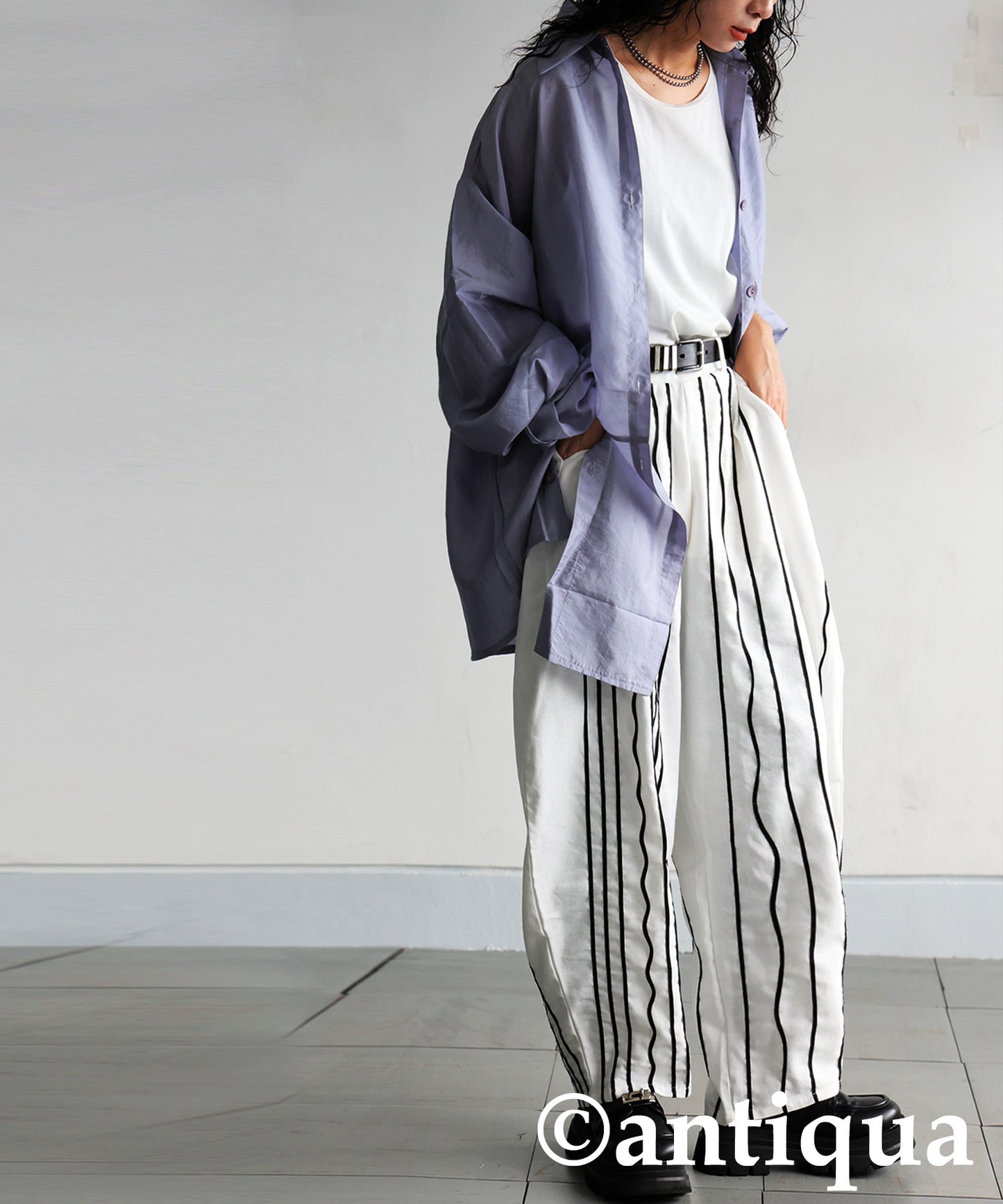 KYO Cord Embroidered Balloon Pants Ladies