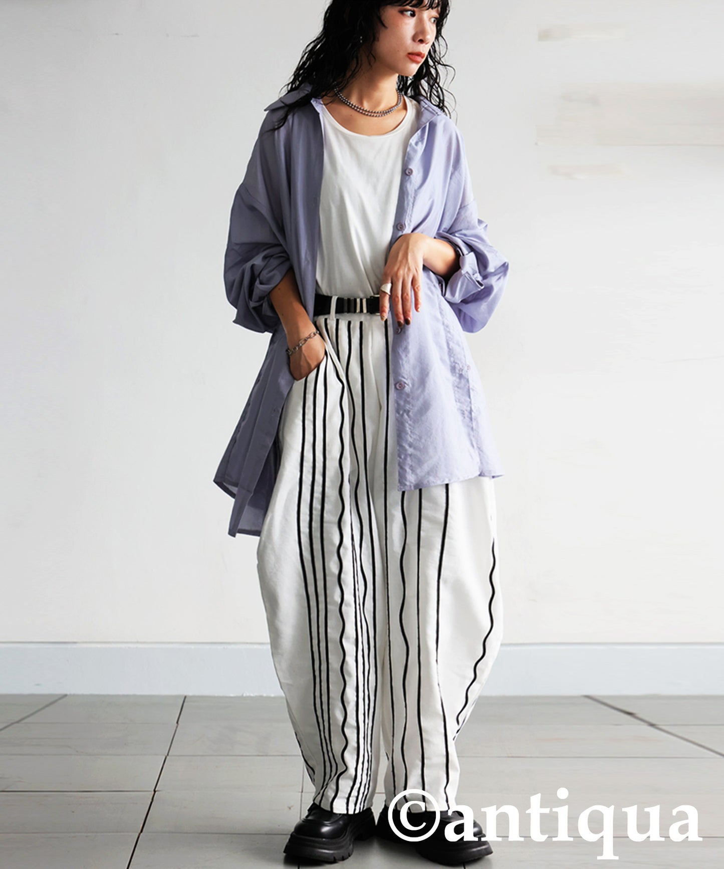 KYO Cord Embroidered Balloon Pants Ladies