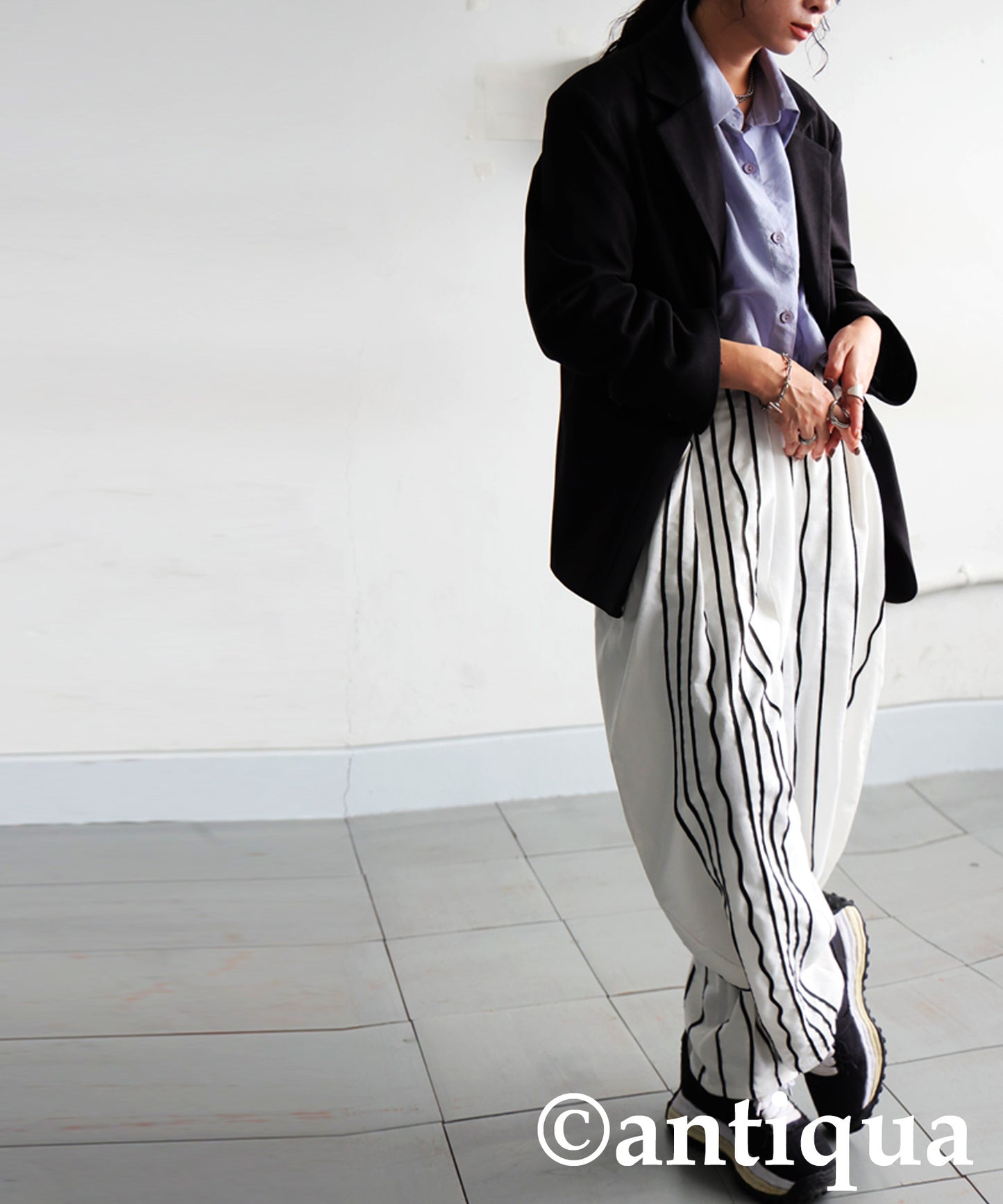 KYO Cord Embroidered Balloon Pants Ladies