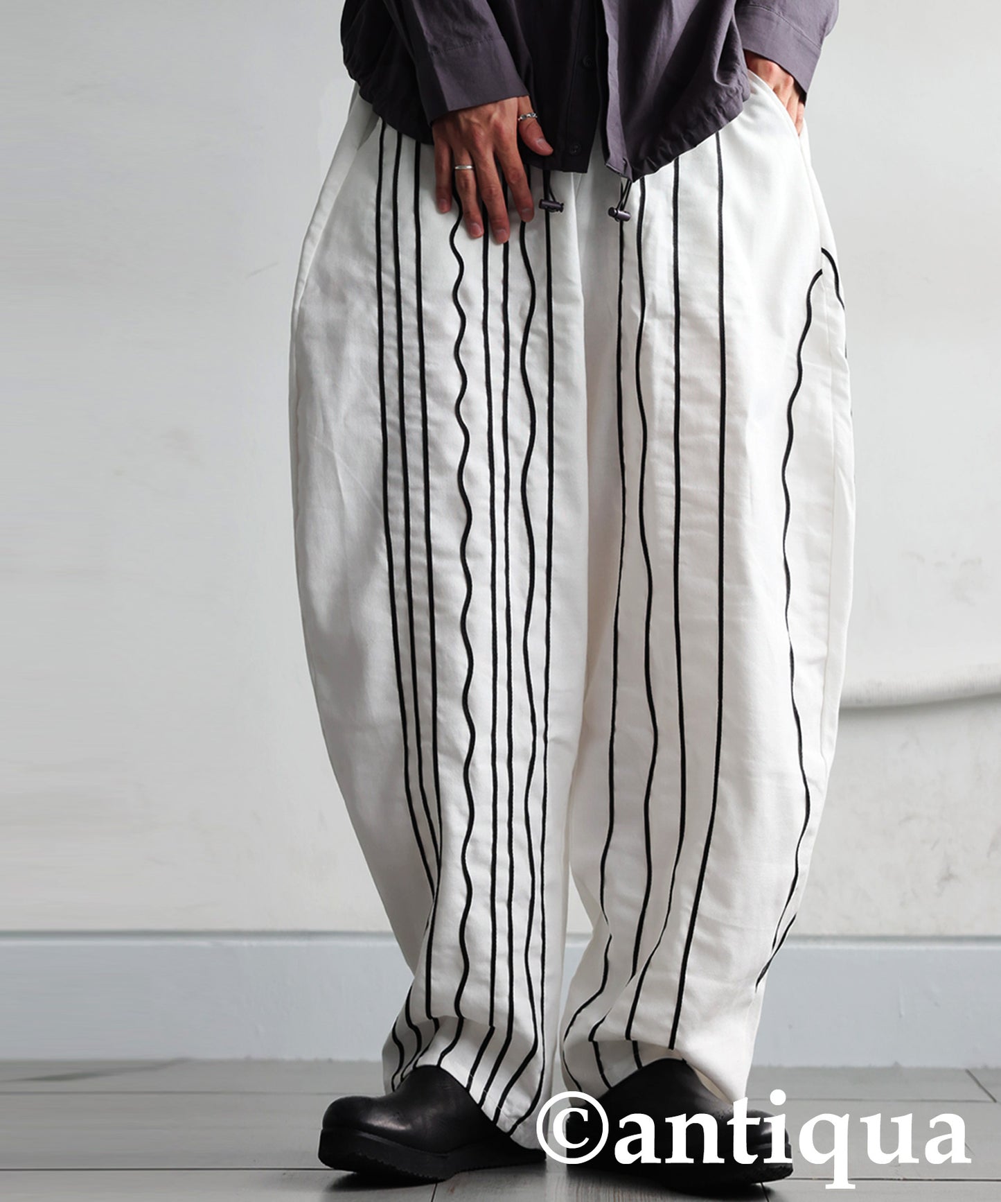 KYO Cord Embroidered Balloon Pants Men's